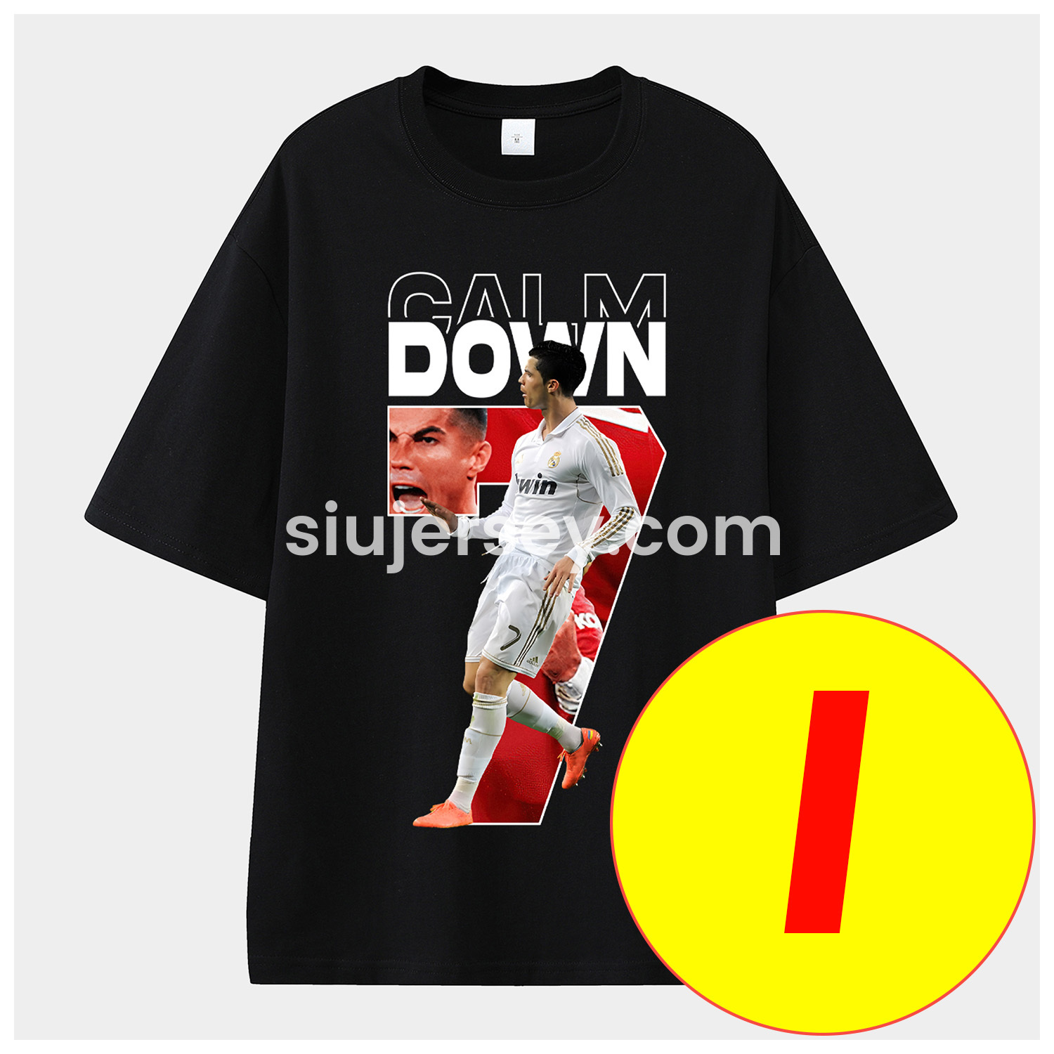 SIUjerseys-Cristiano Ronaldo Portugal Real Madrid Manchester United Unisex Pure Cotton T-shirt