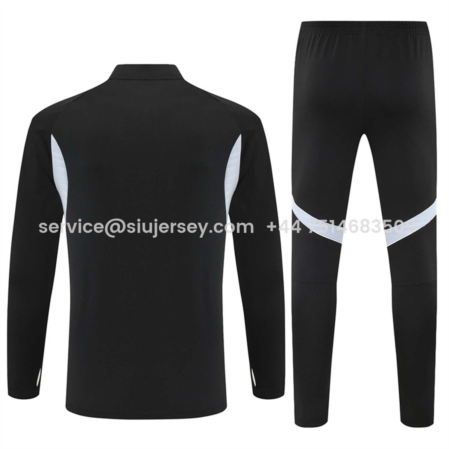 SIUjerseys-Germany 25-26 Kids Long Sleeve Training Set - Black Top and Black Pants