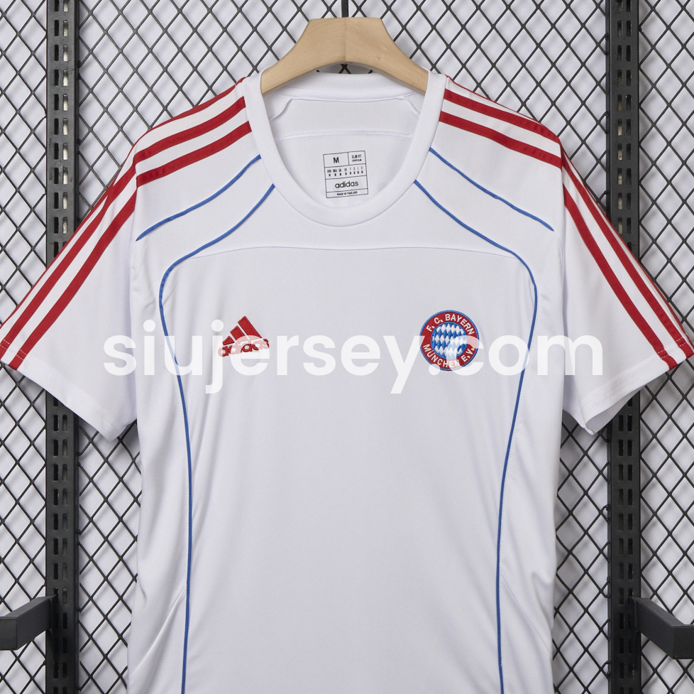 SIUjerseys-Bayern Munich 25-26 Urban Purist Throwback White Jersey - Fans Version