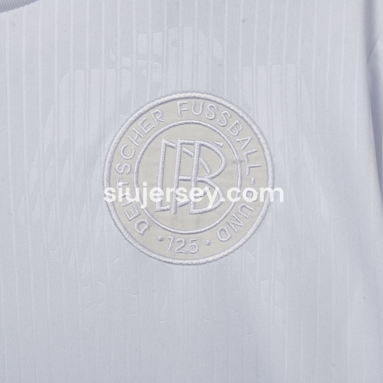 SIUjerseys-Germany 2025 125-Year Anniversary Pure White Long Sleeves Jersey - Fans Version
