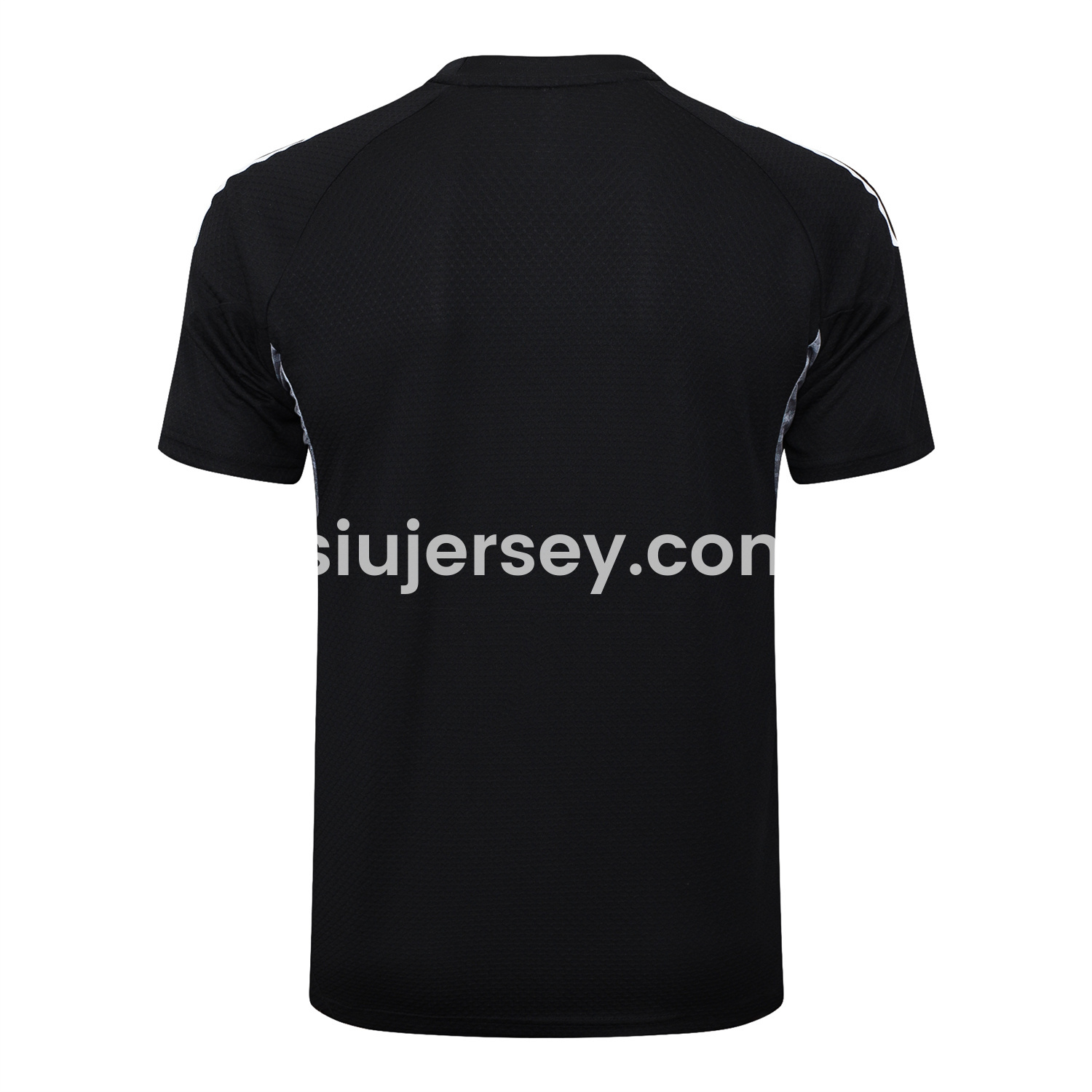 SIUjerseys-Real Madrid 25-26 Short-Sleeve Training Set - Black Top and Black Shorts