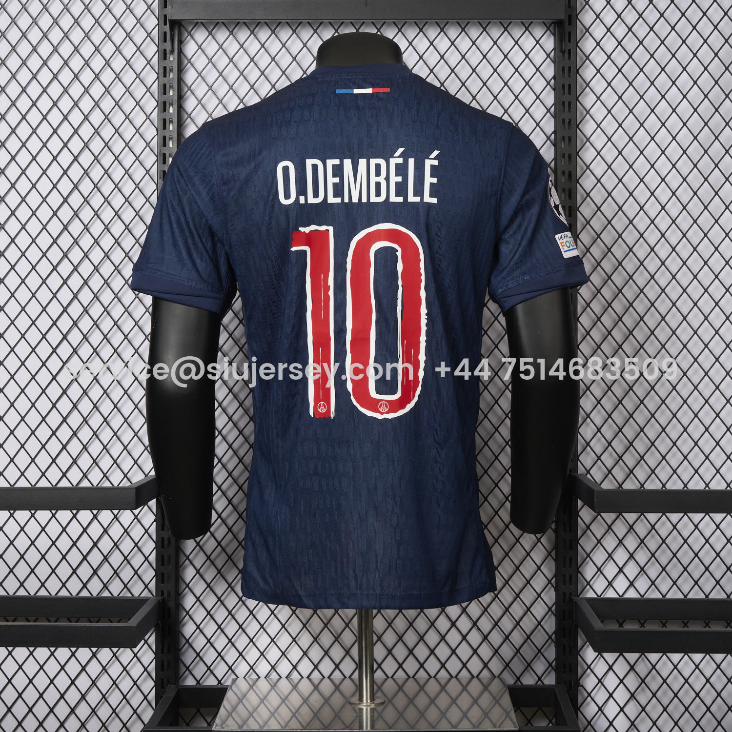 SIUjerseys-Paris Saint-Germain PSG 24-25 Home Champions League Final Jersey - Player Version