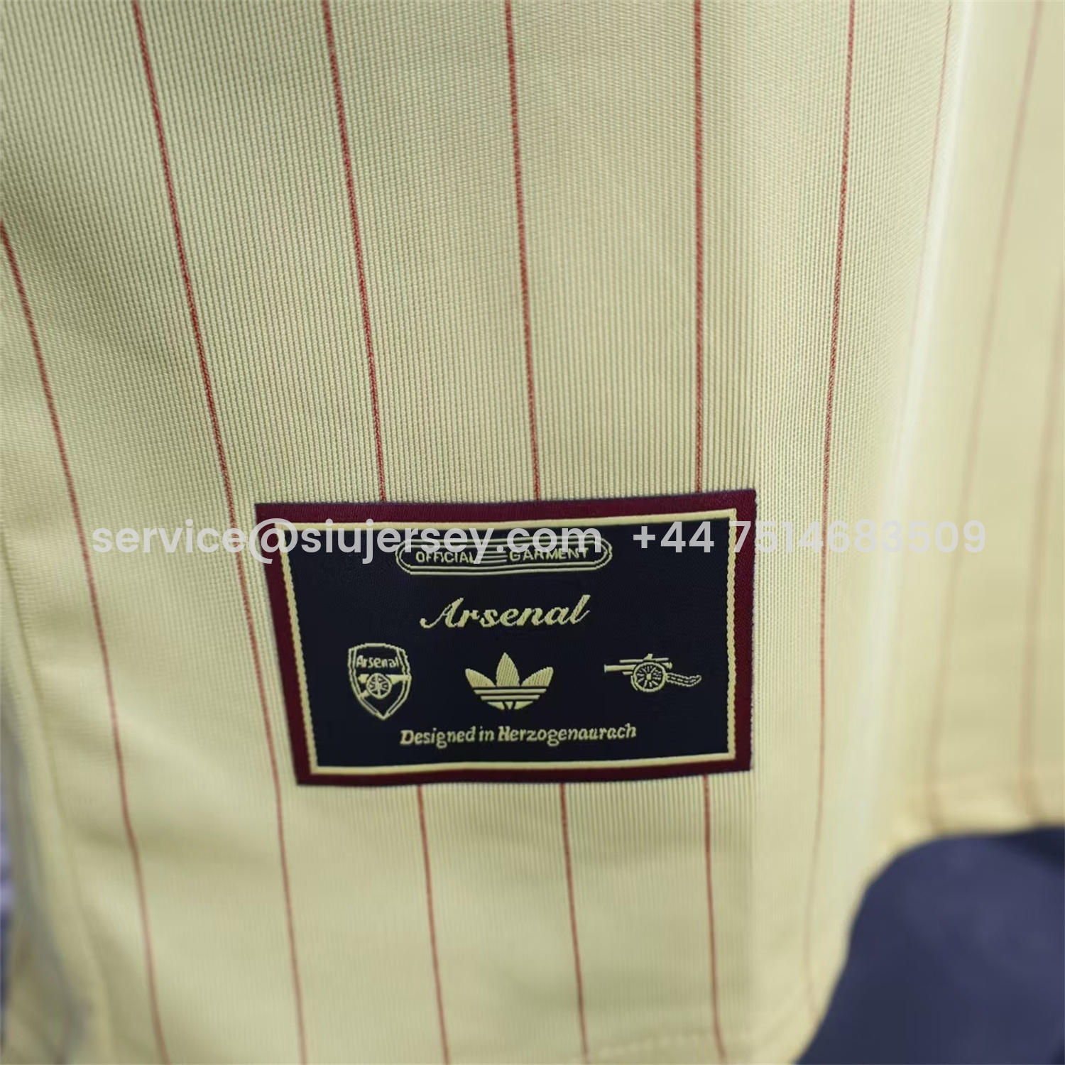 SIUjerseys-Arsenal 25-26 Trefoil Yellow Travel Jersey - Player Version