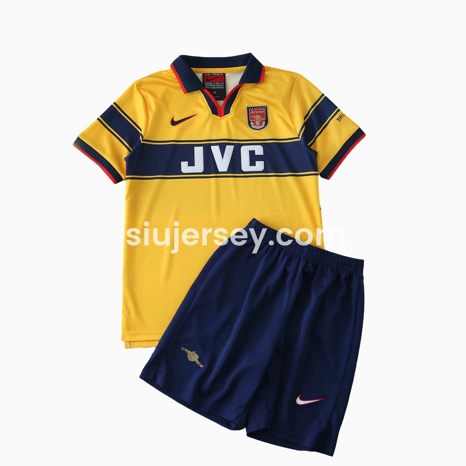 SIUjerseys-Retro Arsenal 1997-99 Away Kids Kit