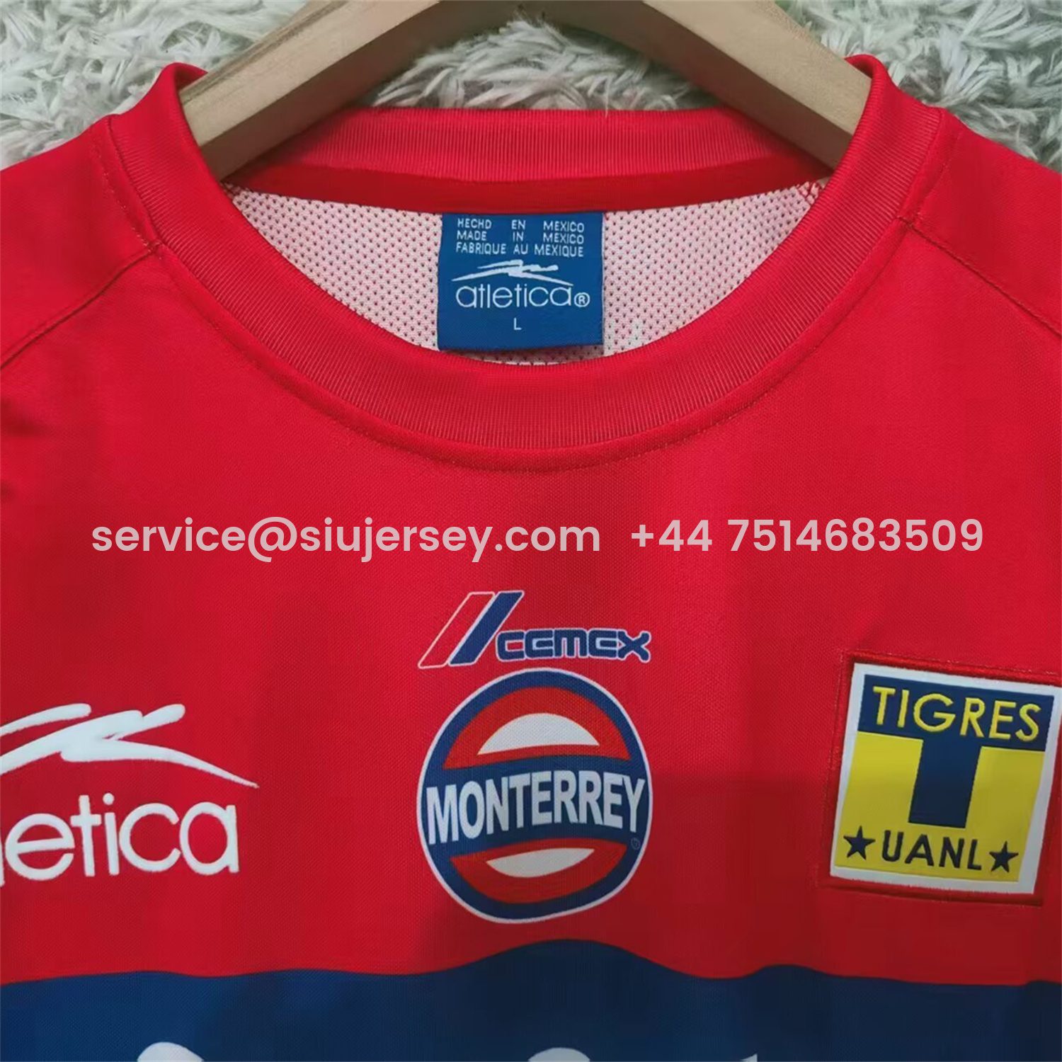SIUjerseys-Retro Tigres UANL 2002-03 Away Red Jersey