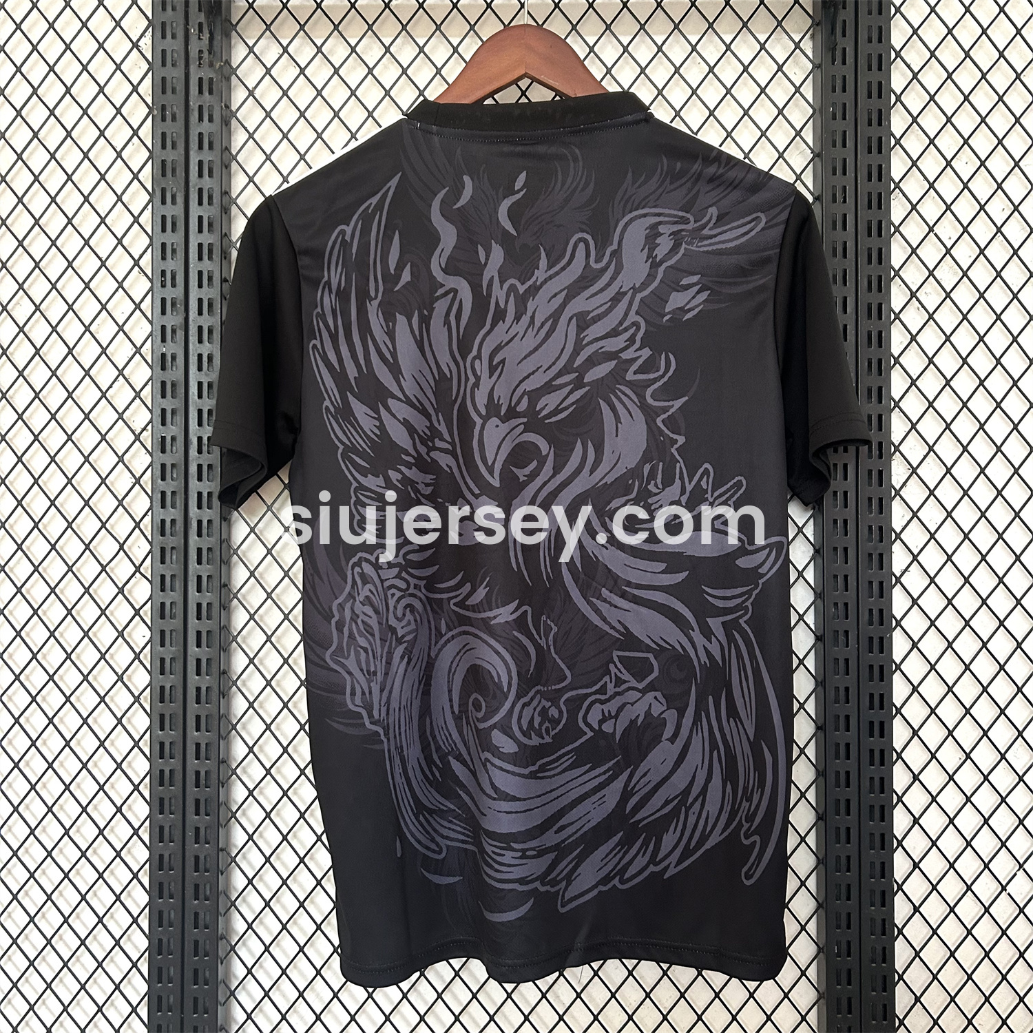 SIUjerseys-Liver.pool 25-26 Gray Green Liver.pool Bird Black Jersey - Fans Version