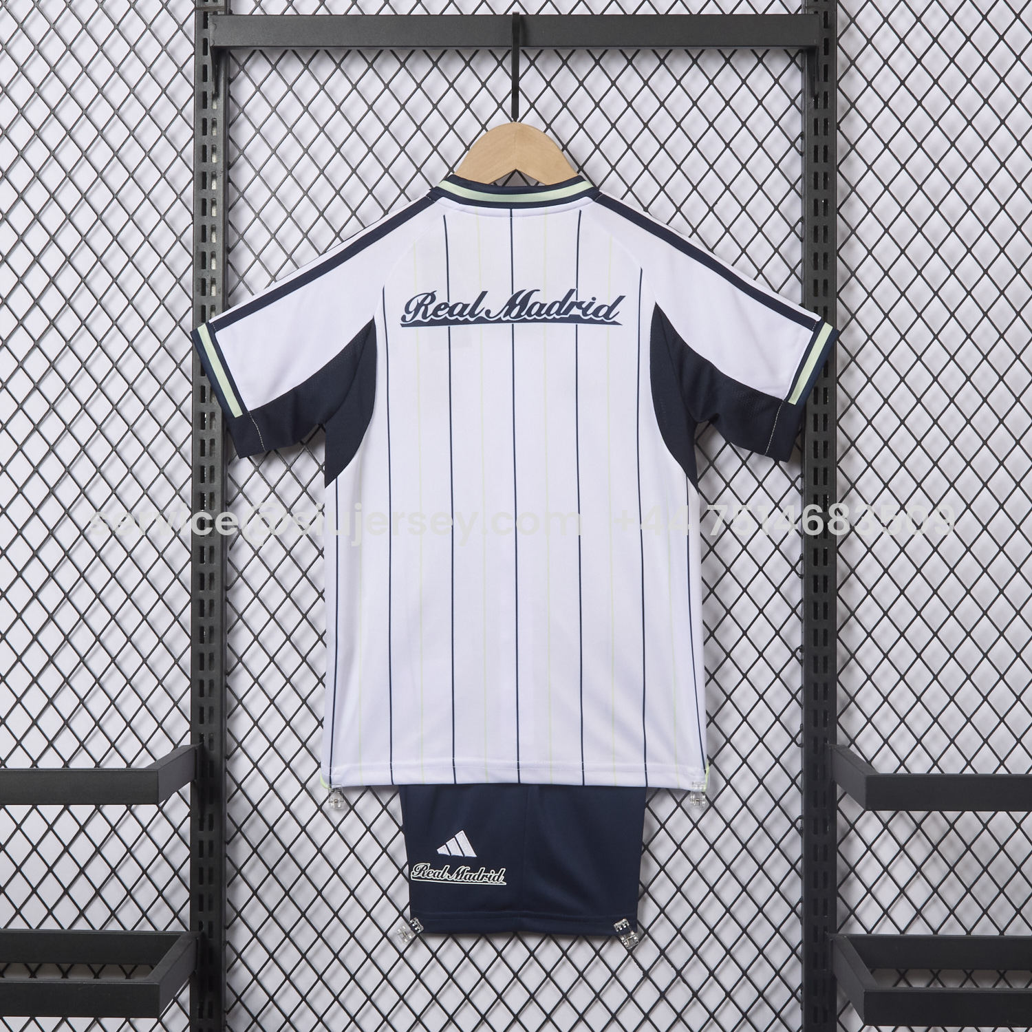SIUjerseys-Real Madrid 25-26 White Baseball Kids Kit
