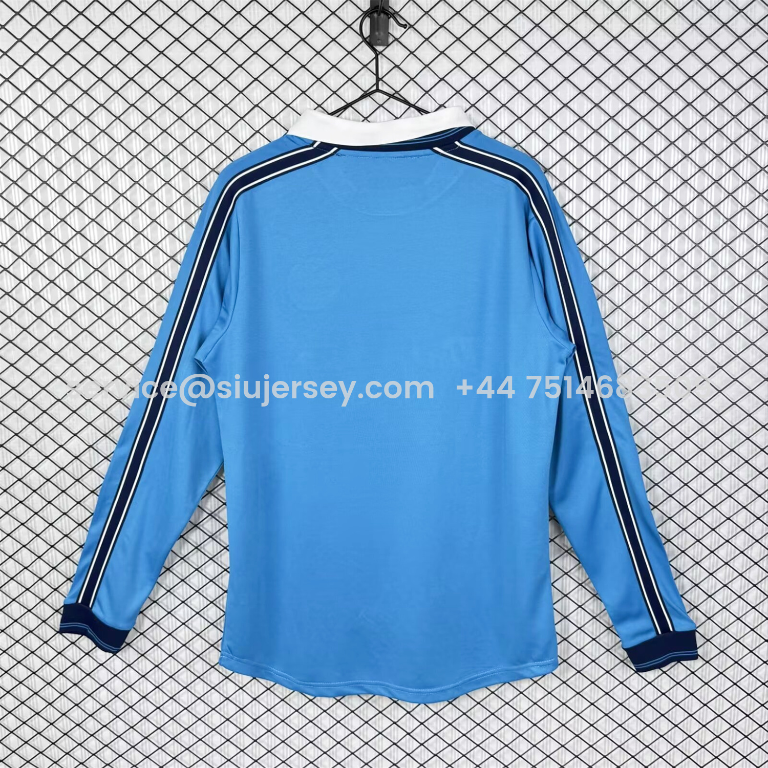 SIUjerseys-Retro Napoli 1998-99 Home Long Sleeves Blue Jersey