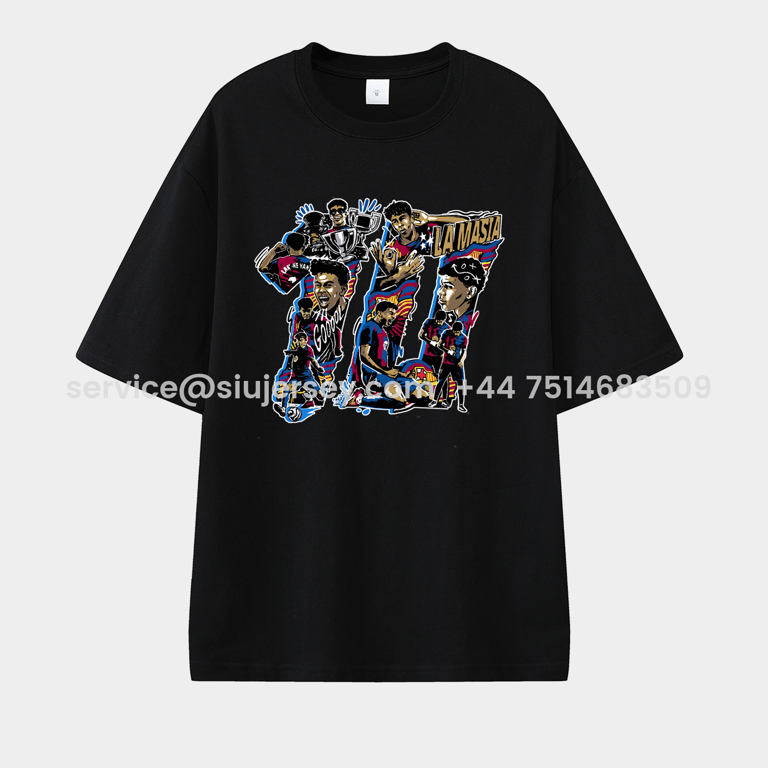 SIUjerseys-LAMINE YAMAL - Barcelona No. 10 Glories Collage 2025 Unisex Pure Cotton T-shirt