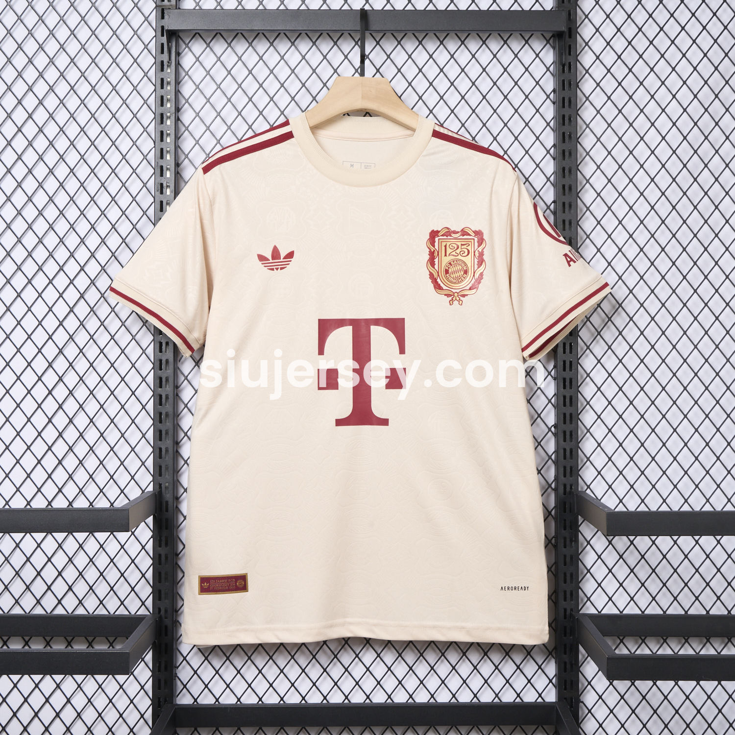 SIUjerseys-Bayern Munich 2025 Apricot 125th Anniversary Jersey - Fans Version