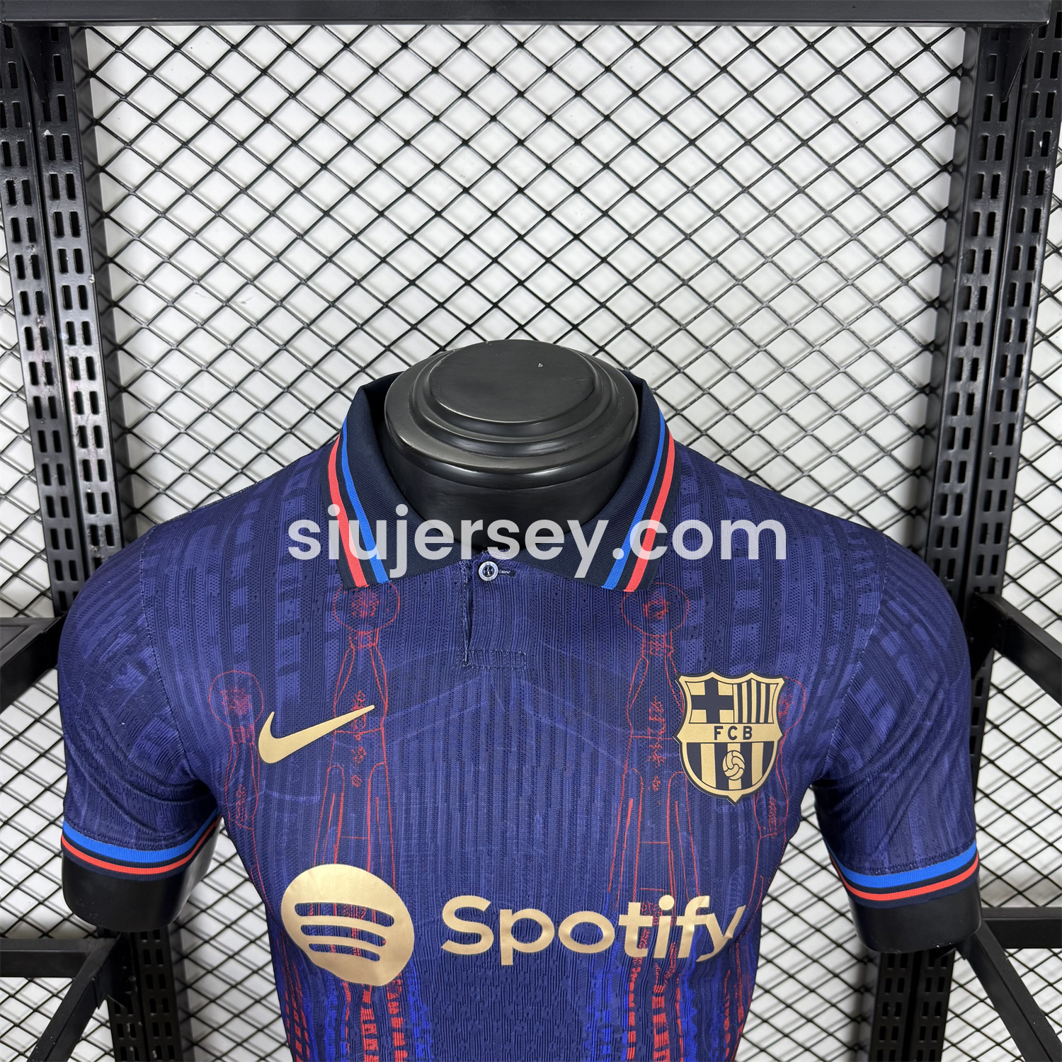 SIUjerseys-Barcelona 25-26 Sagrada Família Blue Special Edition Jersey - Player Version