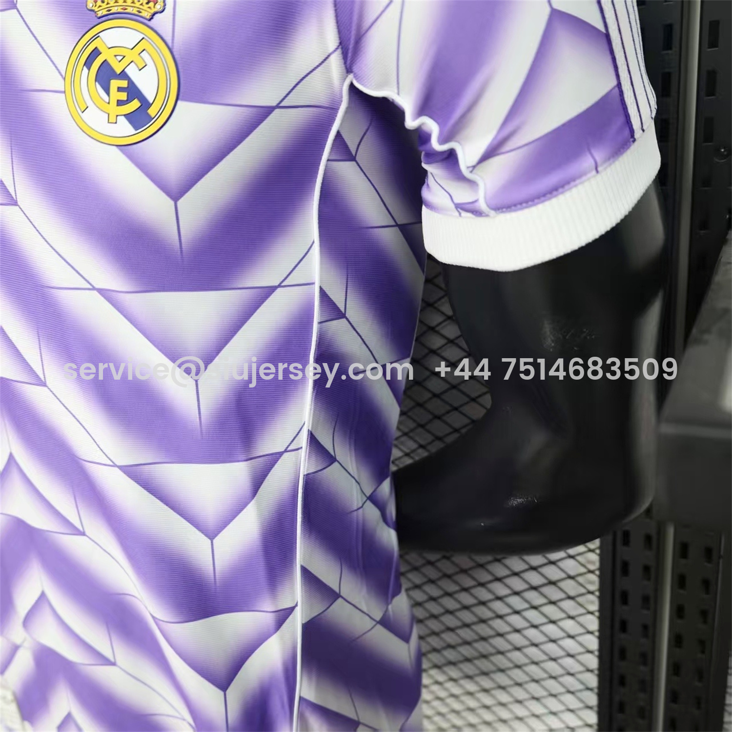 SIUjerseys-Real Madrid 25-26 Refracted Purple Light White Special Jersey - Player Version