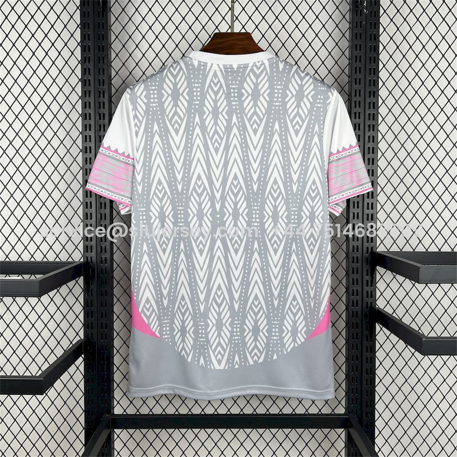 SIUjerseys-Mexico 25-26 Feathered Serpent Pink And Grey Special Jersey - Fans Version