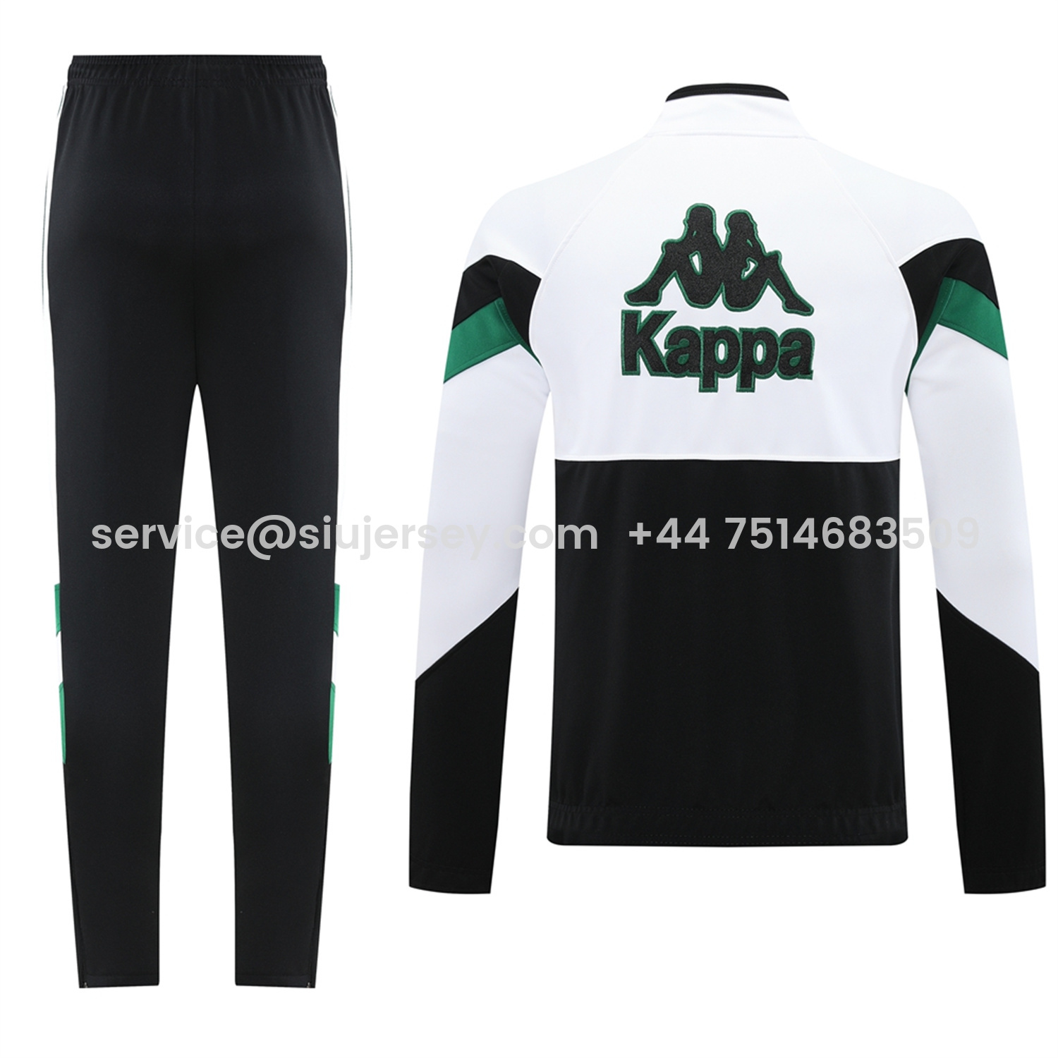 SIUjerseys-Real Betis 25-26 Jacket Training Tracksuit - Green White Black Throwback Jackets & Black Pants