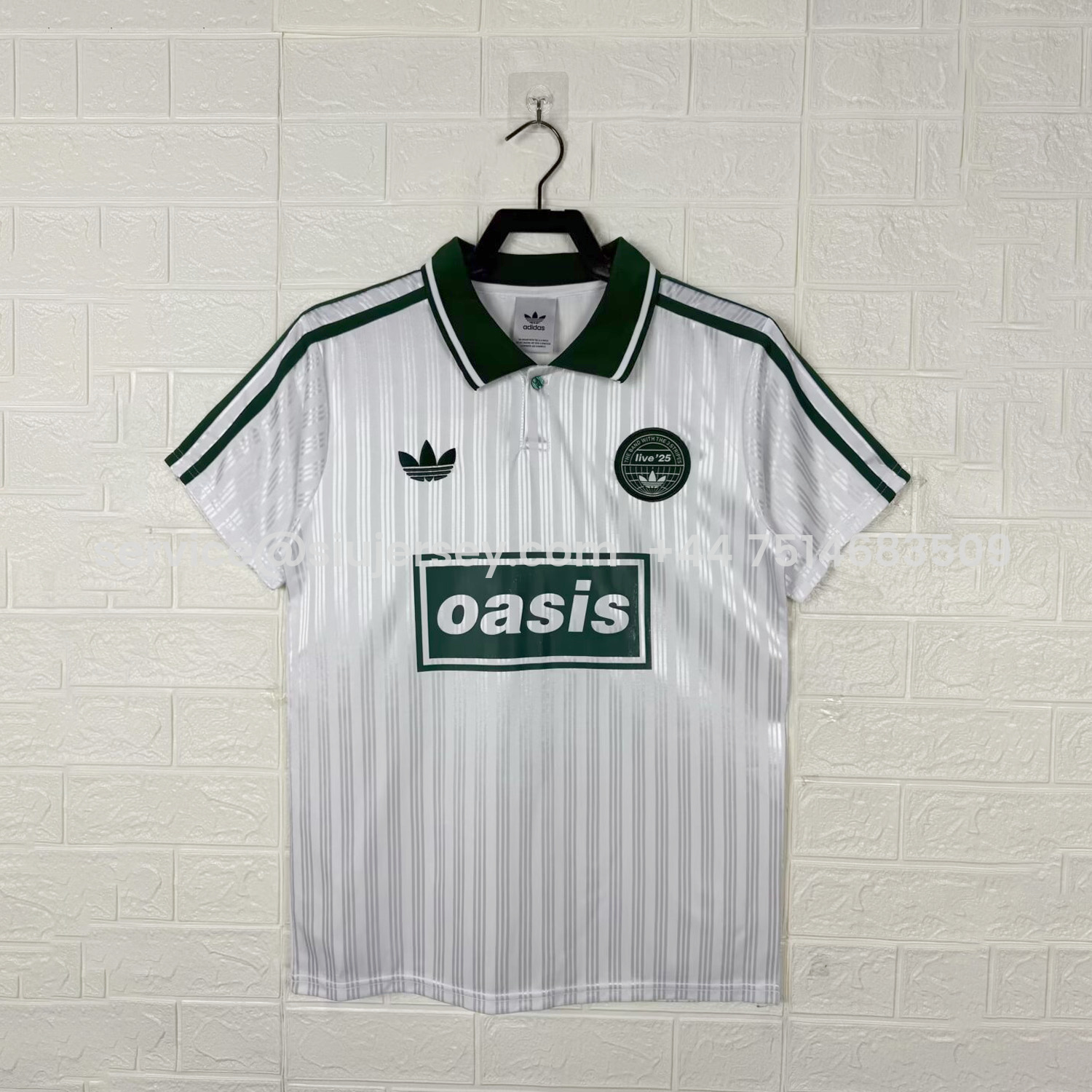 SIUjerseys-Bohemian 25-26 Oasis Originals Tour White Stripes Jersey - Fans Version