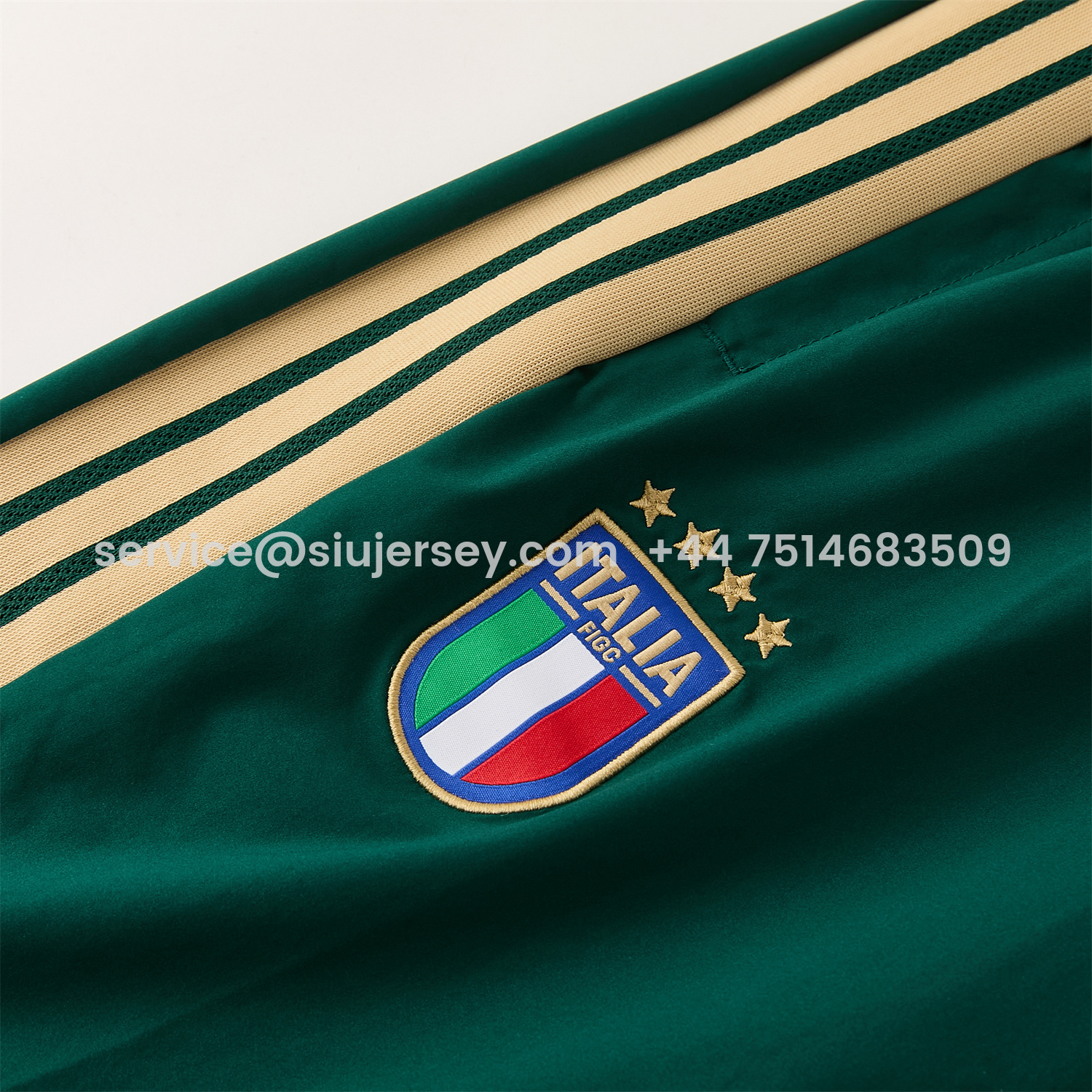 SIUjerseys-Italy 2026 Hooded Windbreaker Training Set - Green Top & Pants