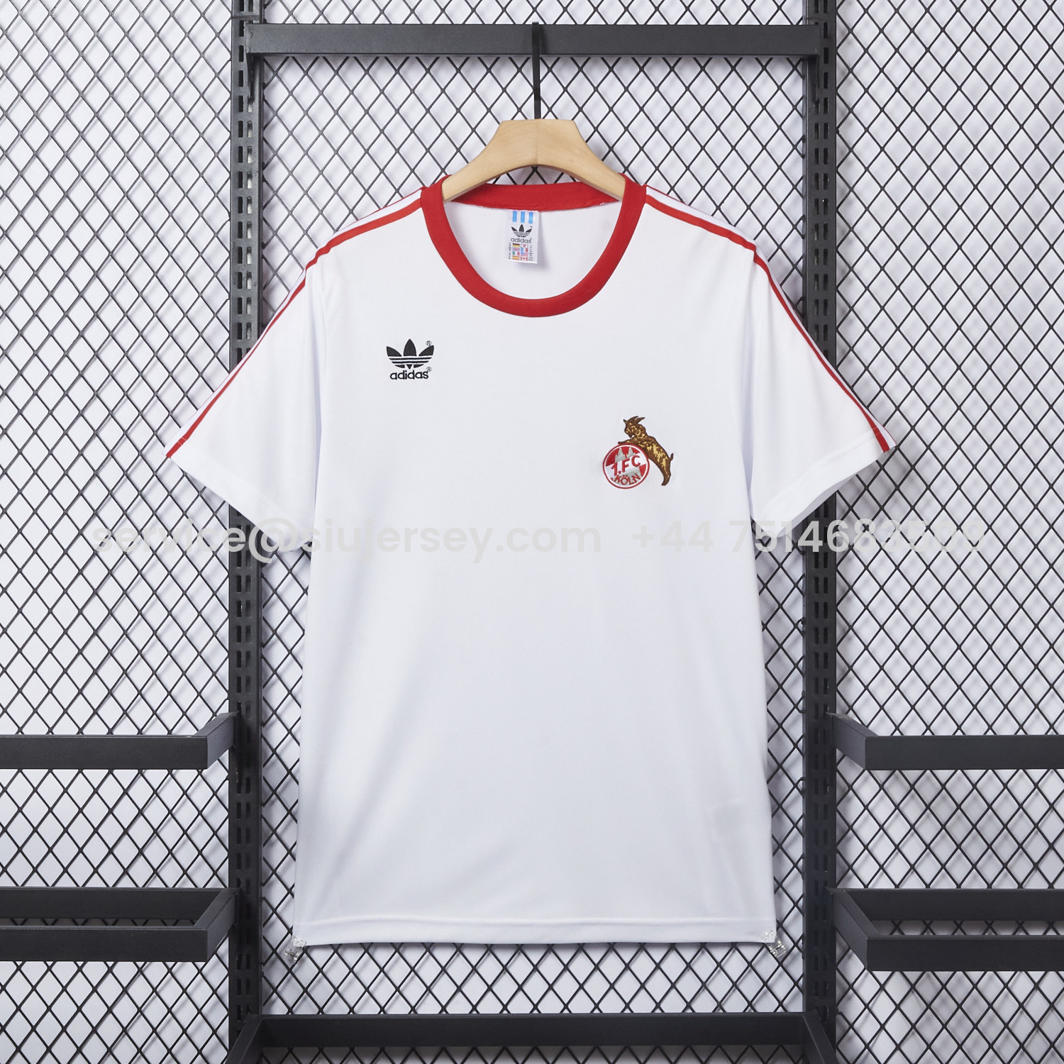 SIUjerseys-Retro 1. FC Köln 1976-77 Away White Jersey