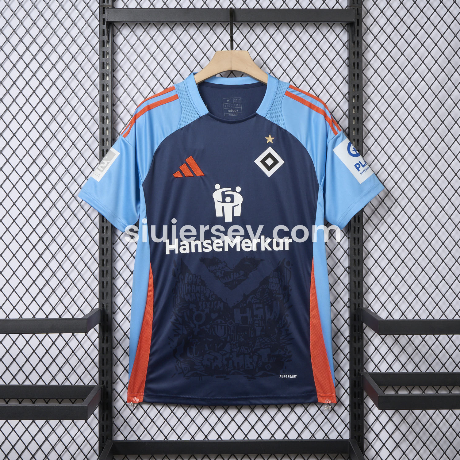 SIUjerseys-Hamburger SV 24-25 World Girls' Day Blue Special Jersey - Fans Version