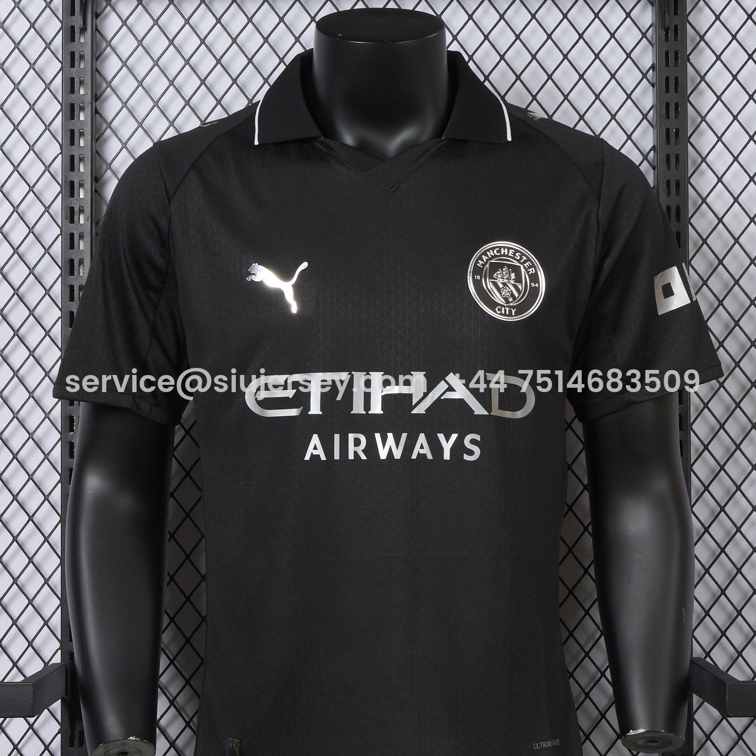 SIUjerseys-Manchester City 25-26 Away Black Jersey - Player Version