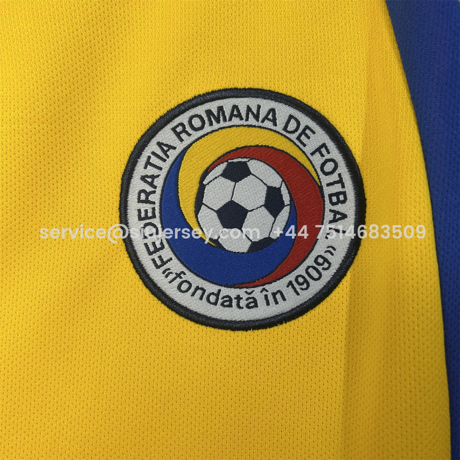 SIUjerseys-Retro Romania 2000 Home Jersey