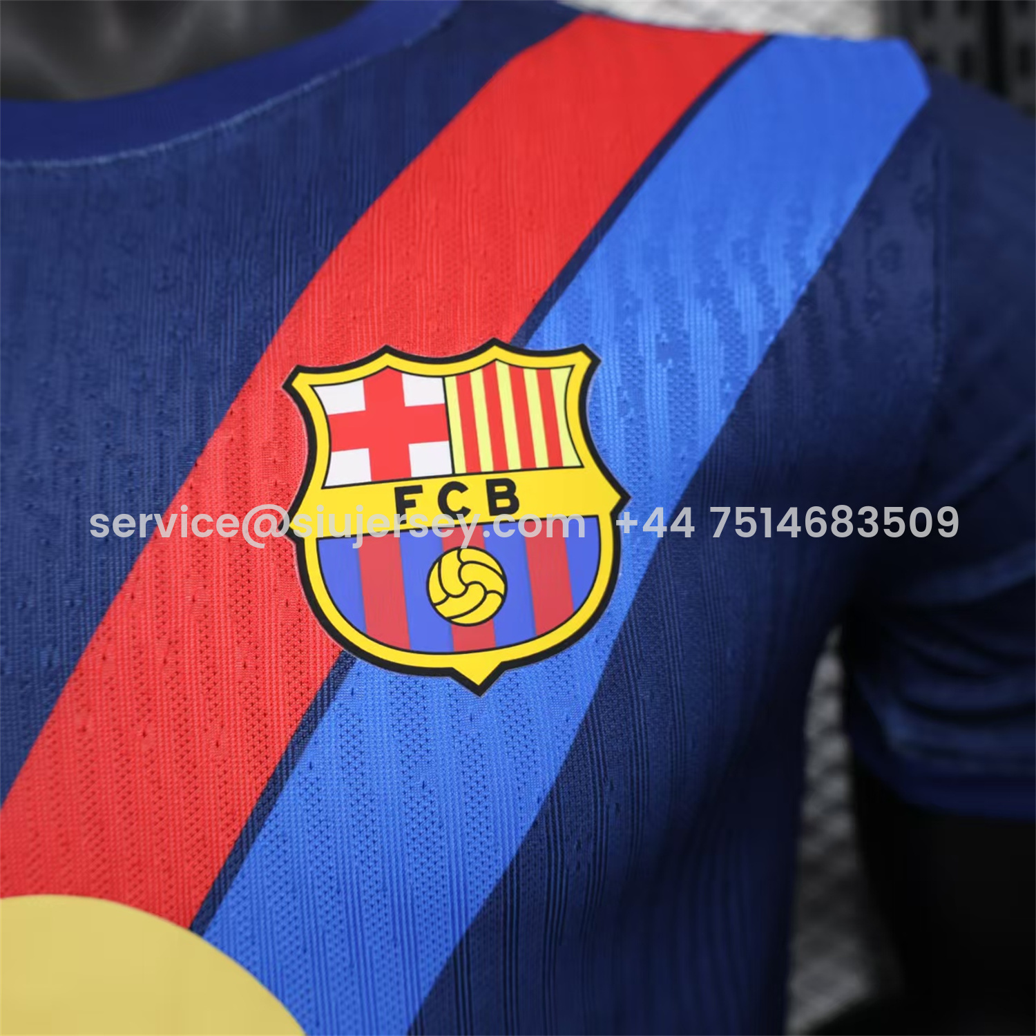 SIUjerseys-Barcelona 25-26 Red & Blue Guards Dark Blue Special Jersey - Player Version