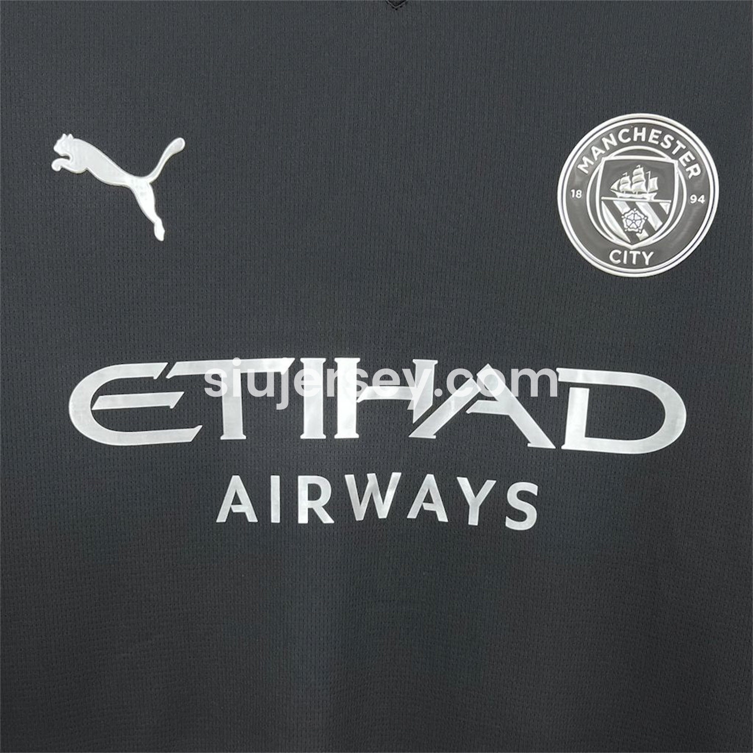 SIUjerseys-Manchester City 25-26 Away Black Jersey - Fans Version