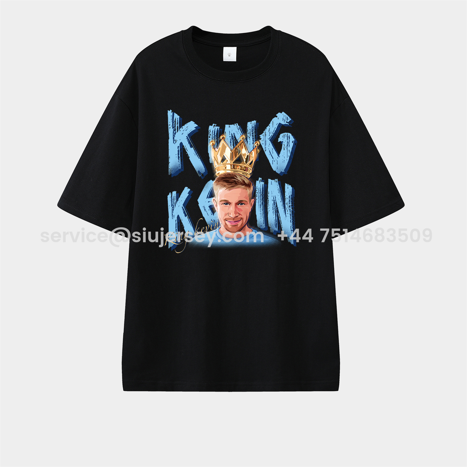 SIUjerseys-Manchester City King Kevin De Bruyne Unisex Pure Cotton T-shirt