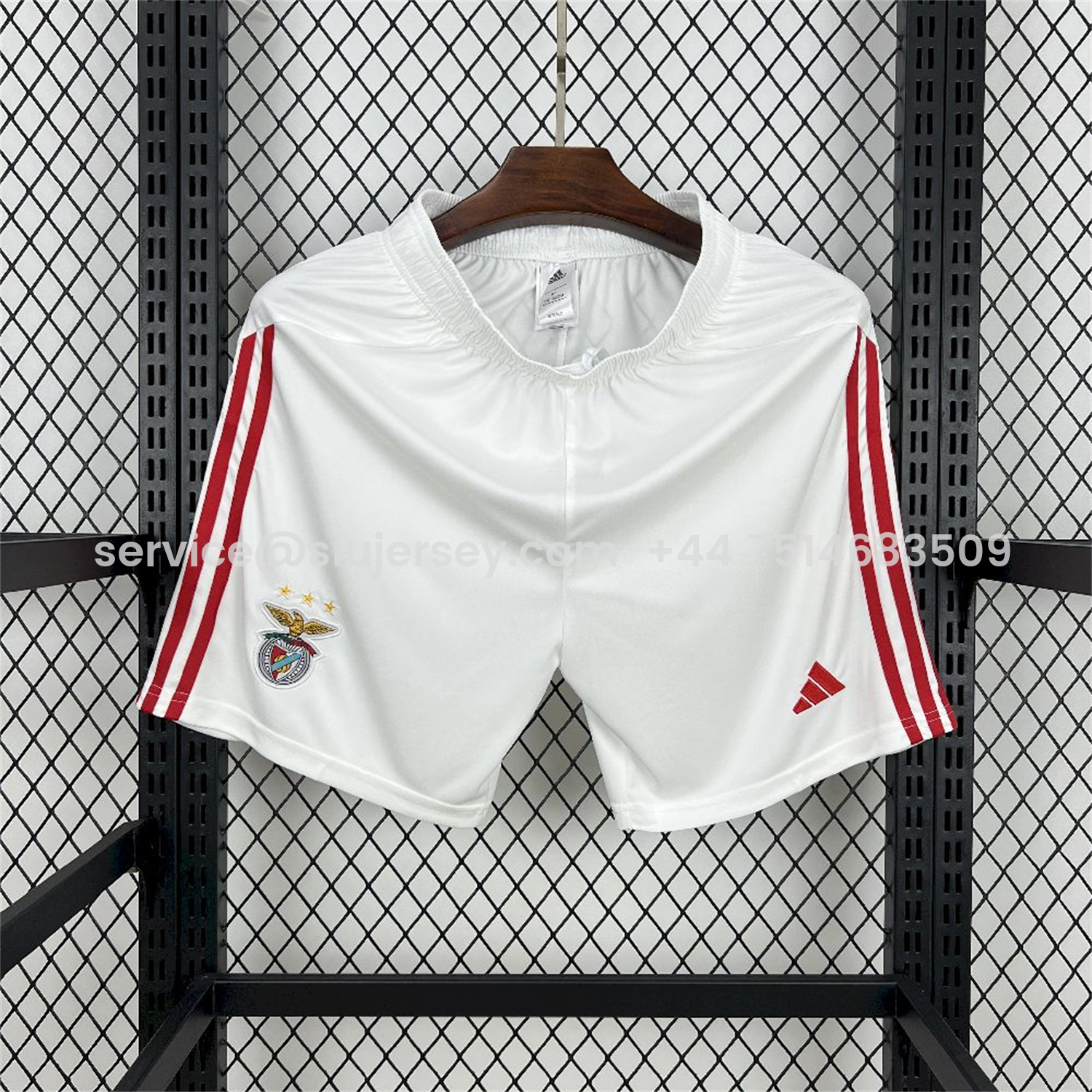 SIUjerseys-Benfica 25-26 Home White Shorts - Fans Version