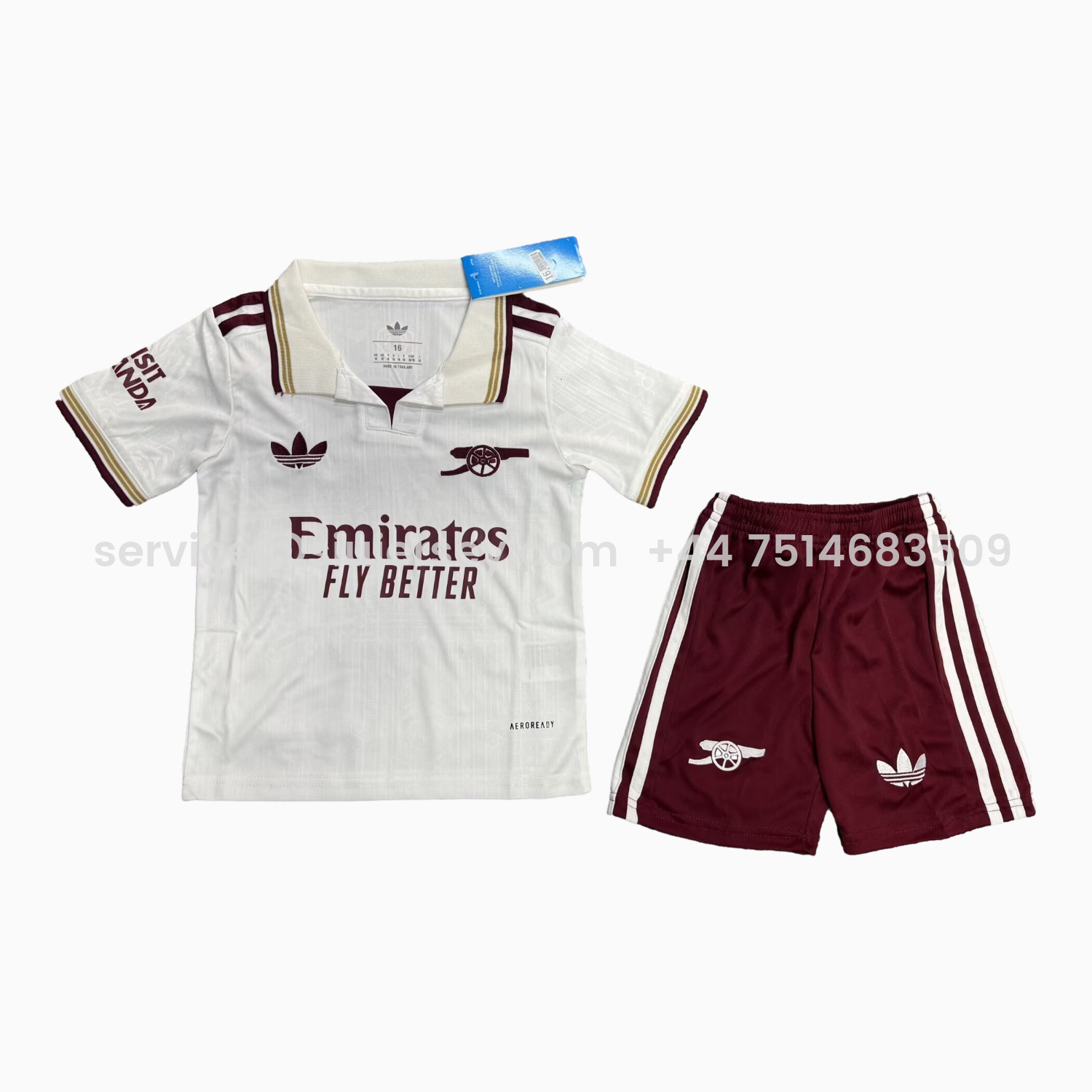 SIUjerseys-Arsenal 25-26 Third Kids Kit