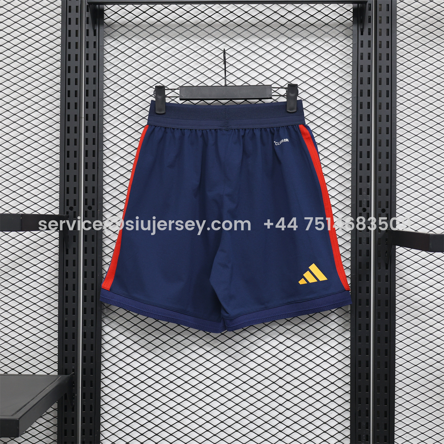 SIUjerseys-Spain 2026 Home Dark Blue Shorts - Player Version