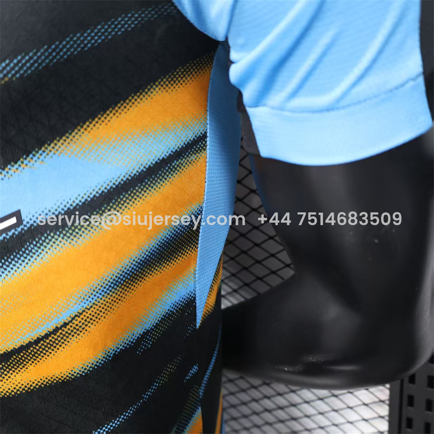 SIUjerseys-Marseille 25-26 Blue Orange Gradient Training Jersey - Player Version