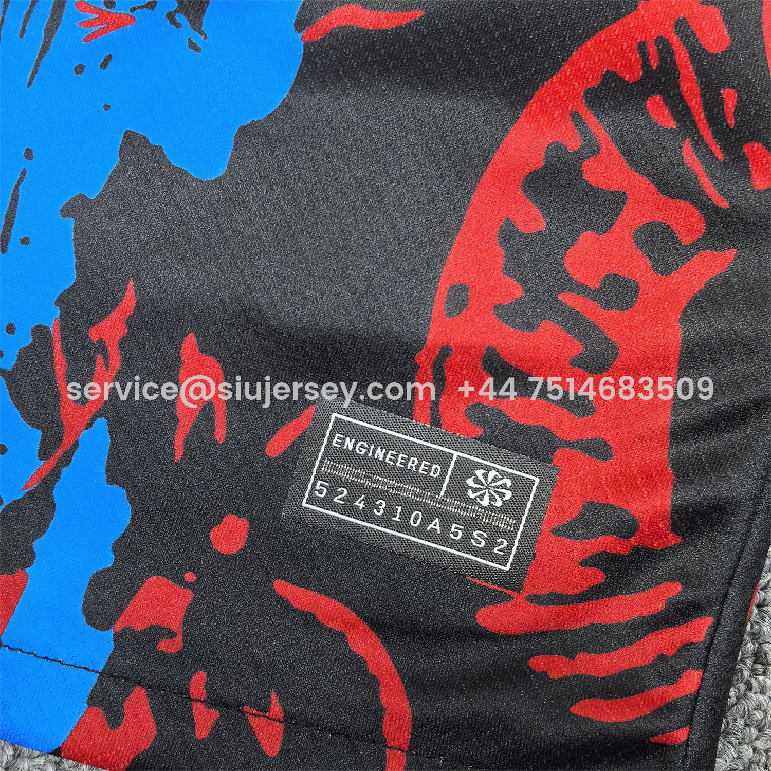 SIUjerseys-Barcelona 25-26 Red Blue Snake Silhouette Pattern Special Jersey - Fans Version