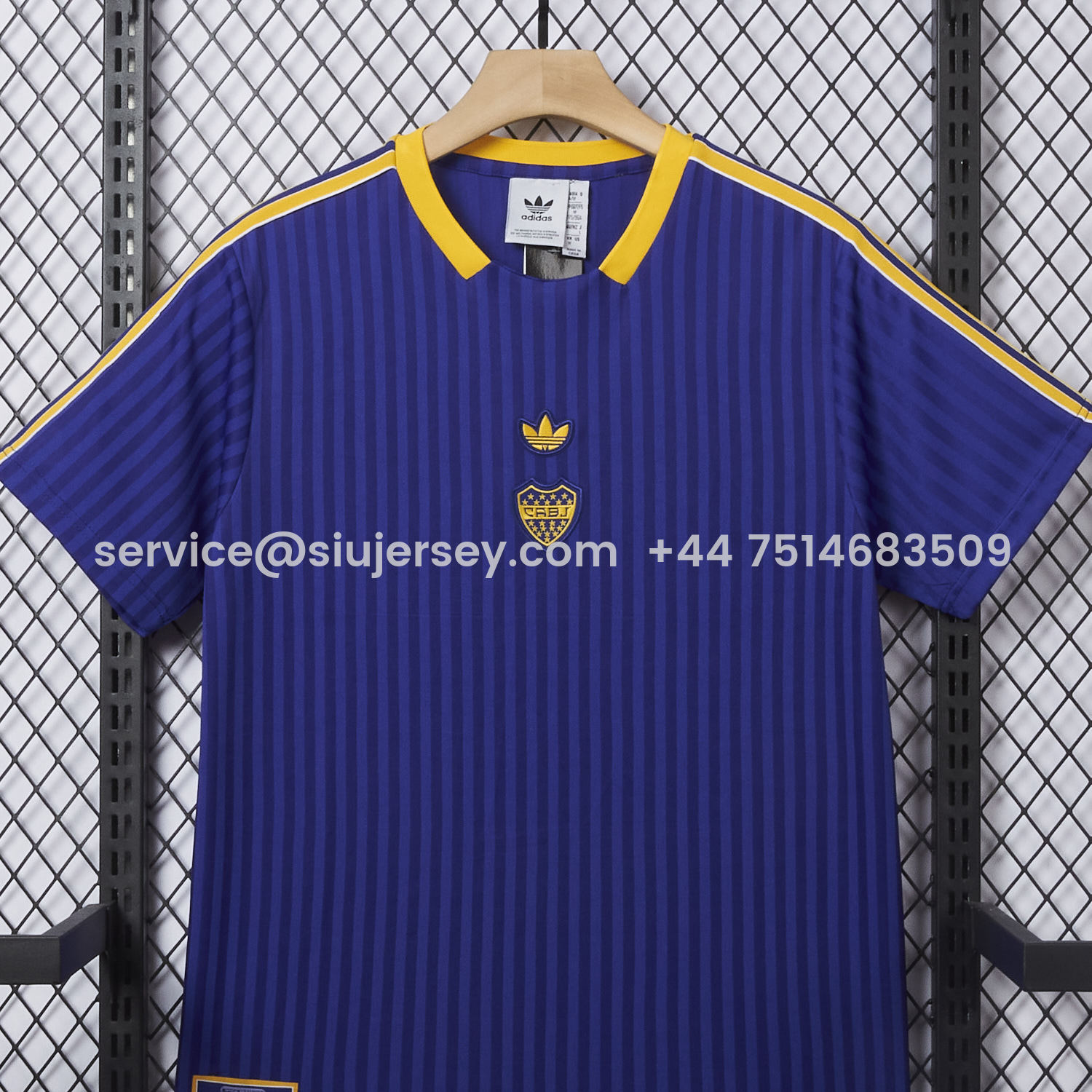 SIUjerseys-Boca 25-26 Originals Terrace Icon Blue Polo Jersey