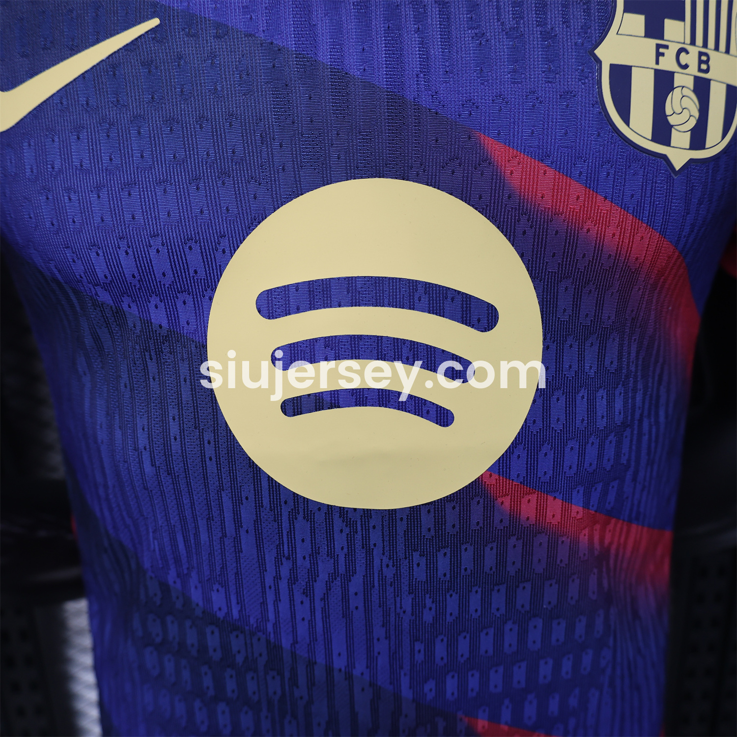 SIUjerseys-Barcelona 25-26 Red Diagonal Special Blue Jersey - Player Version