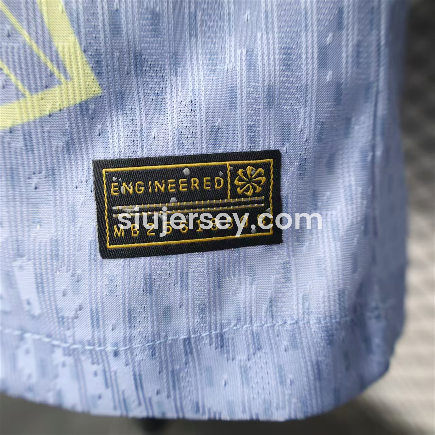 SIUjerseys-Barcelona 25-26 T90 Blue and White Gradient and Yellow Lines Special Jersey - Player Version