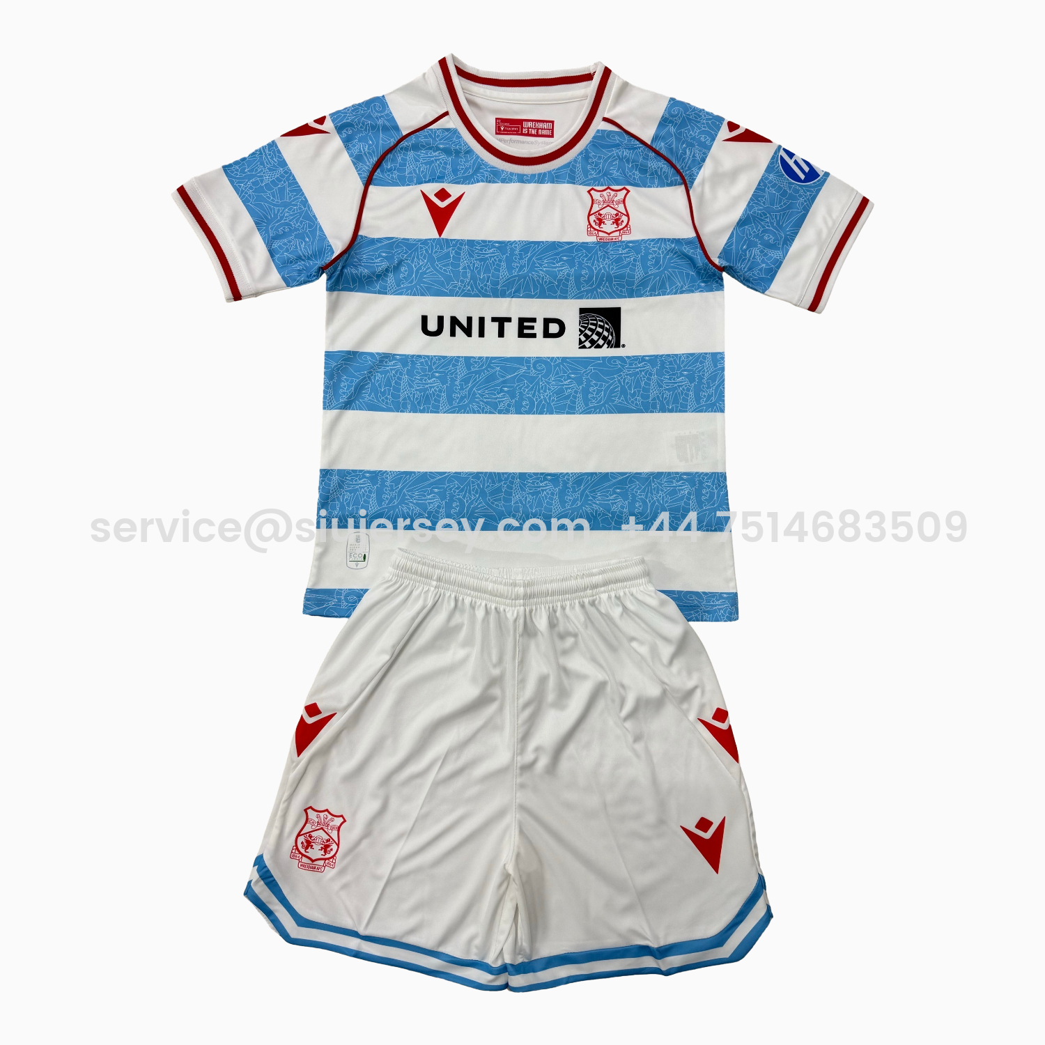 SIUjerseys-Wrexham 25-26 Third Men's Adult Jersey Set - Fans Version