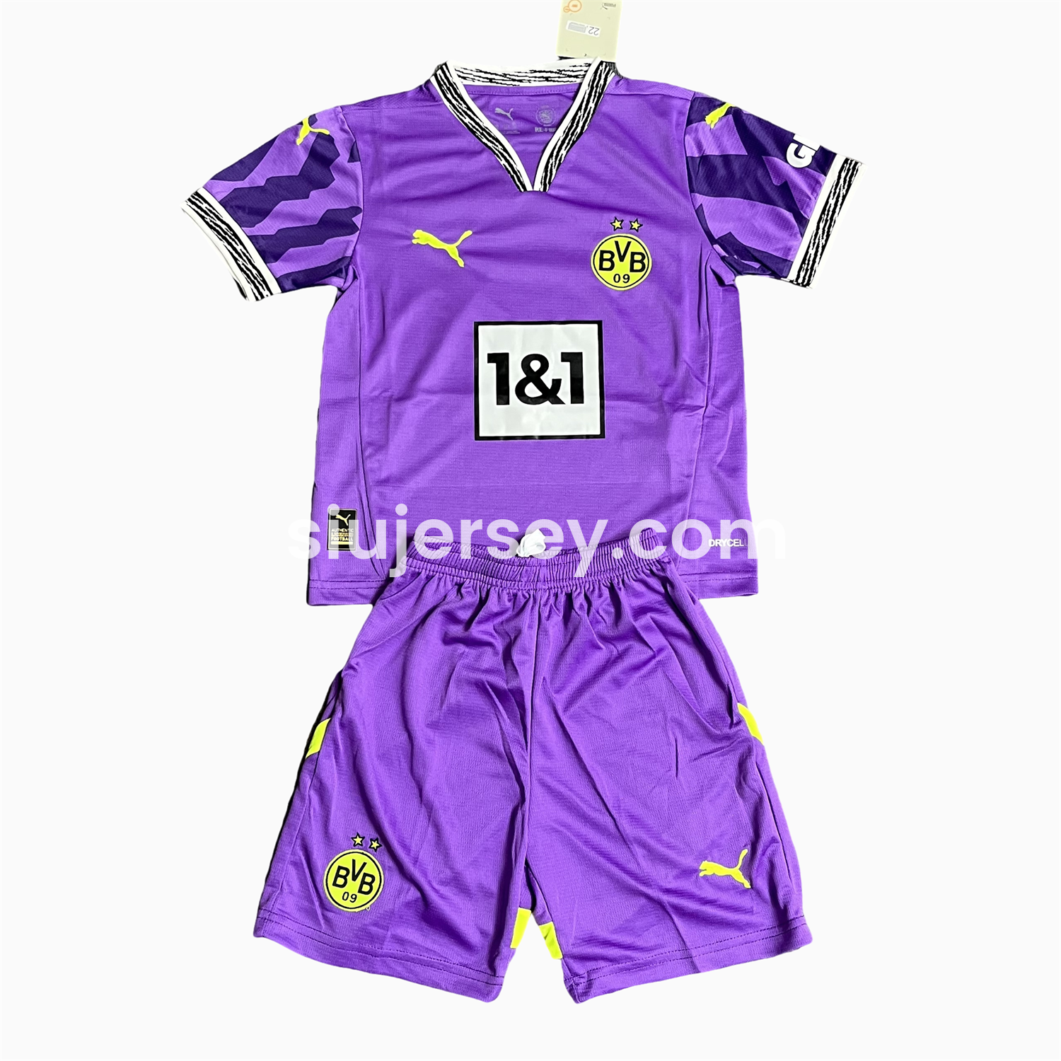 SIUjerseys-Dortmund 24-25 Purple Goalkeeper Special Edition Kids Kit