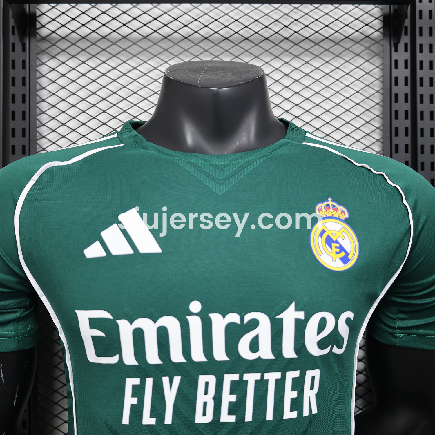 SIUjerseys-Real Madrid 25-26 Green Teamgeist Collar Special Edition Jersey - Player Version
