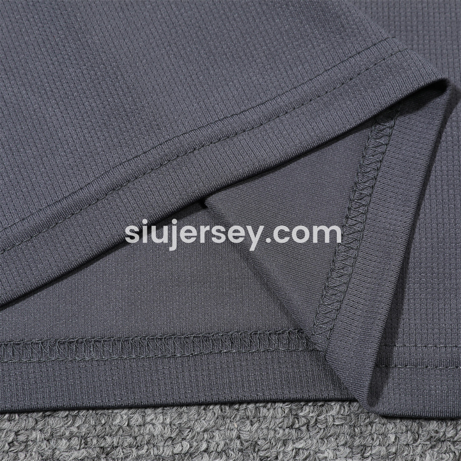 SIUjerseys-Argentina 25-26 POLO Short-Sleeve Training Set - Grey Top and Pants with Blue Stripes