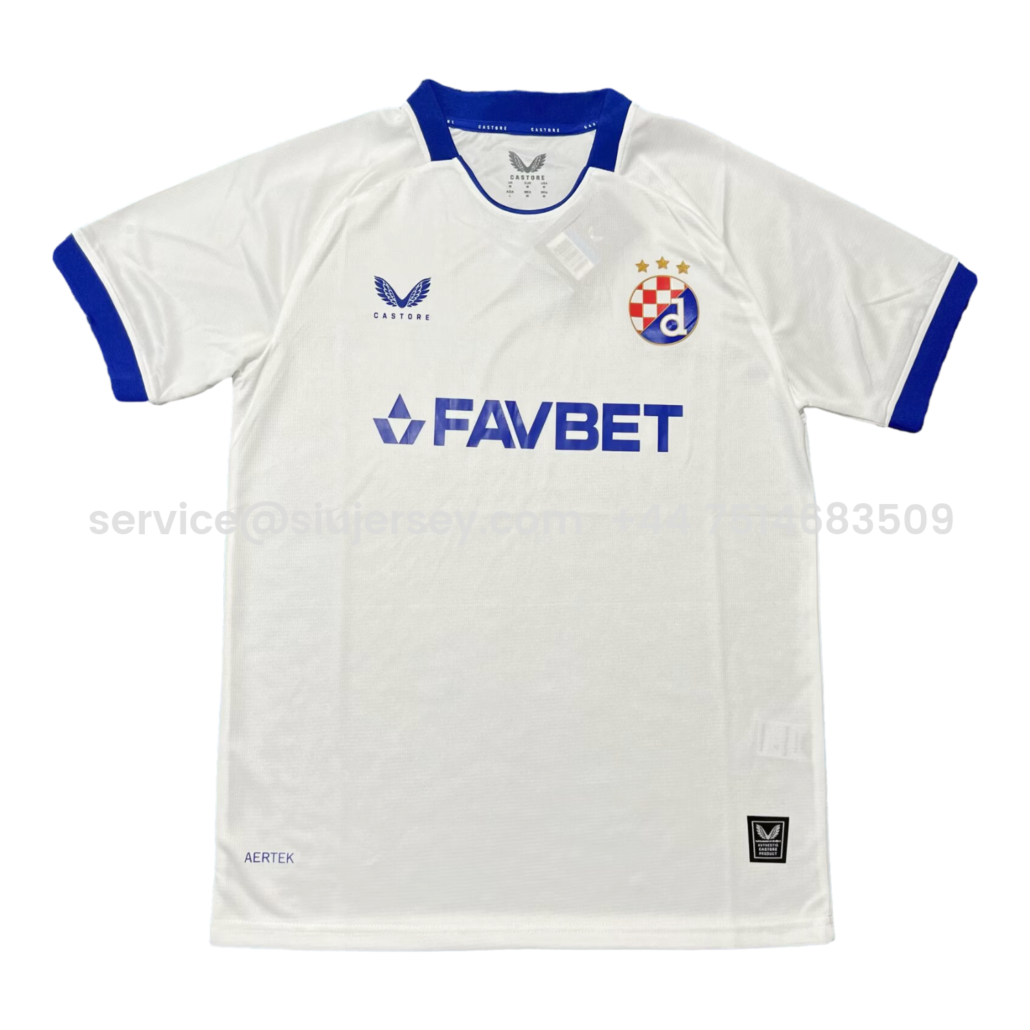 SIUjerseys-Dinamo Zagreb 25-26 Away White Jersey - Fans Version