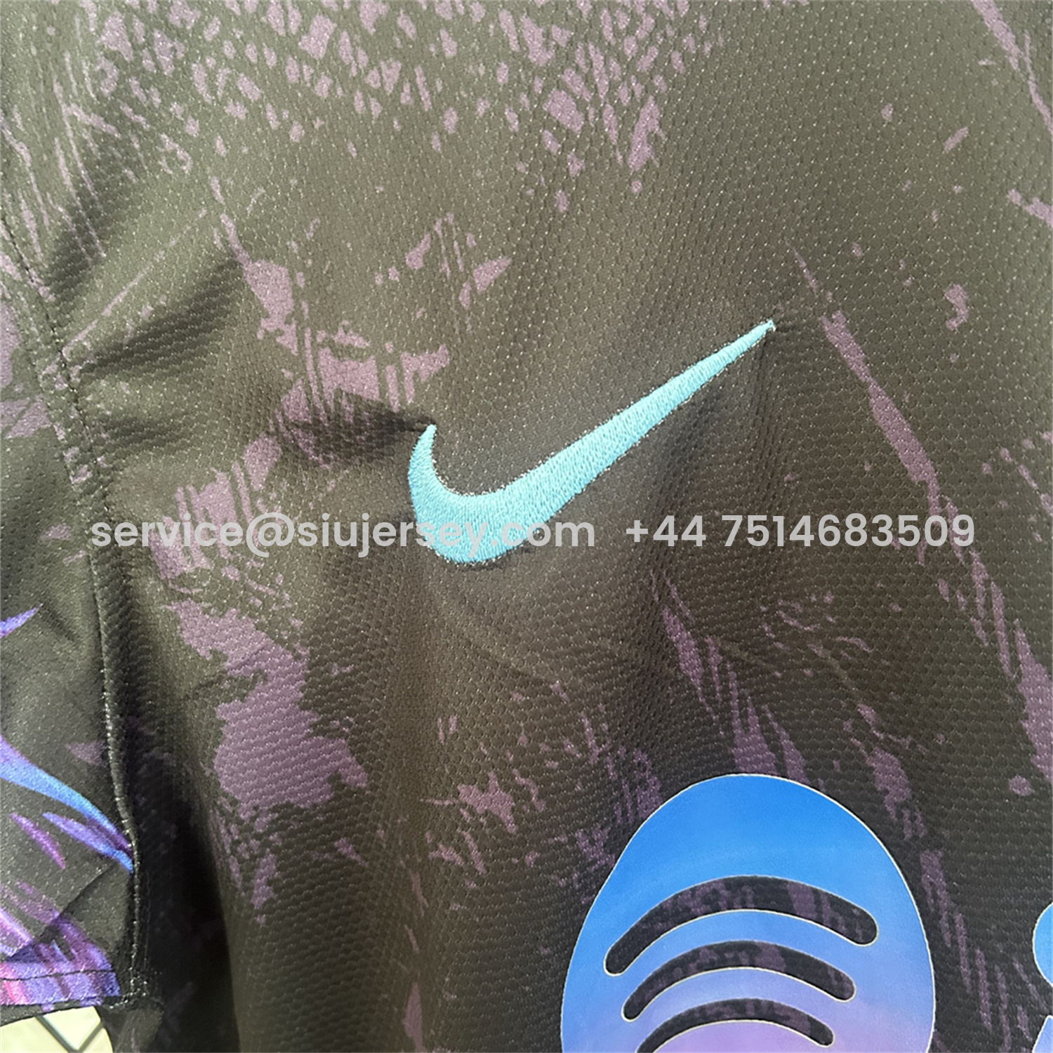 SIUjerseys-Barcelona 25-26 Purple Lion Black Jersey - Fans Version