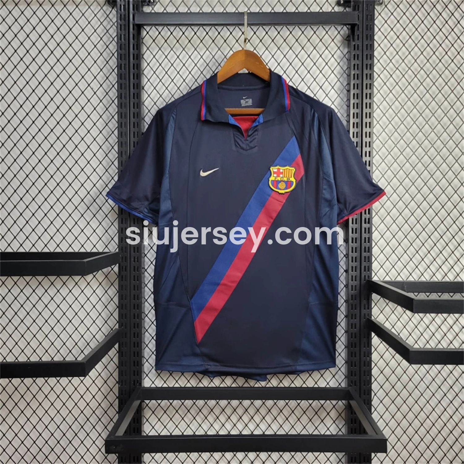 SIUjerseys-Retro Barcelona 02-03 Away Jersey