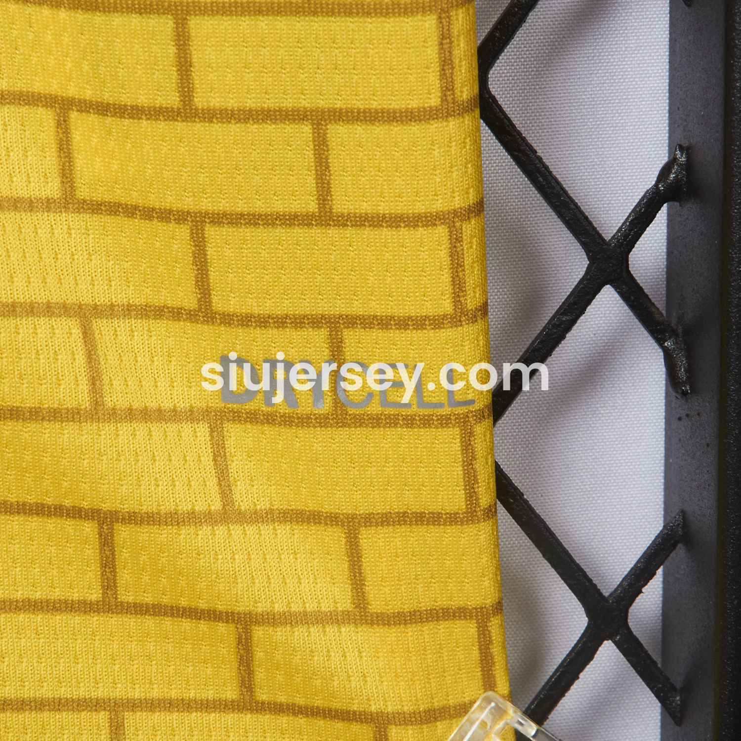 SIUjerseys-Dortmund 25-26 Pre-Match Training Yellow Brickwork Pattern Jersey - Fans Version