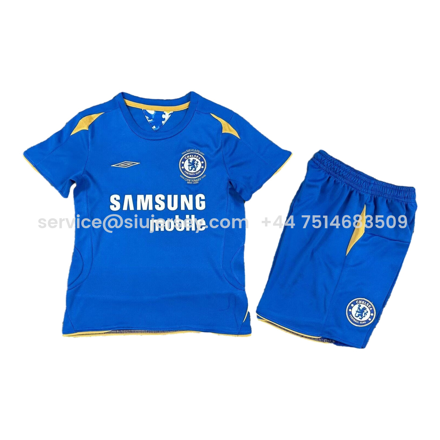 SIUjerseys-Retro C.H.E.L.S.E.A 2005-06 Home Kids Kit