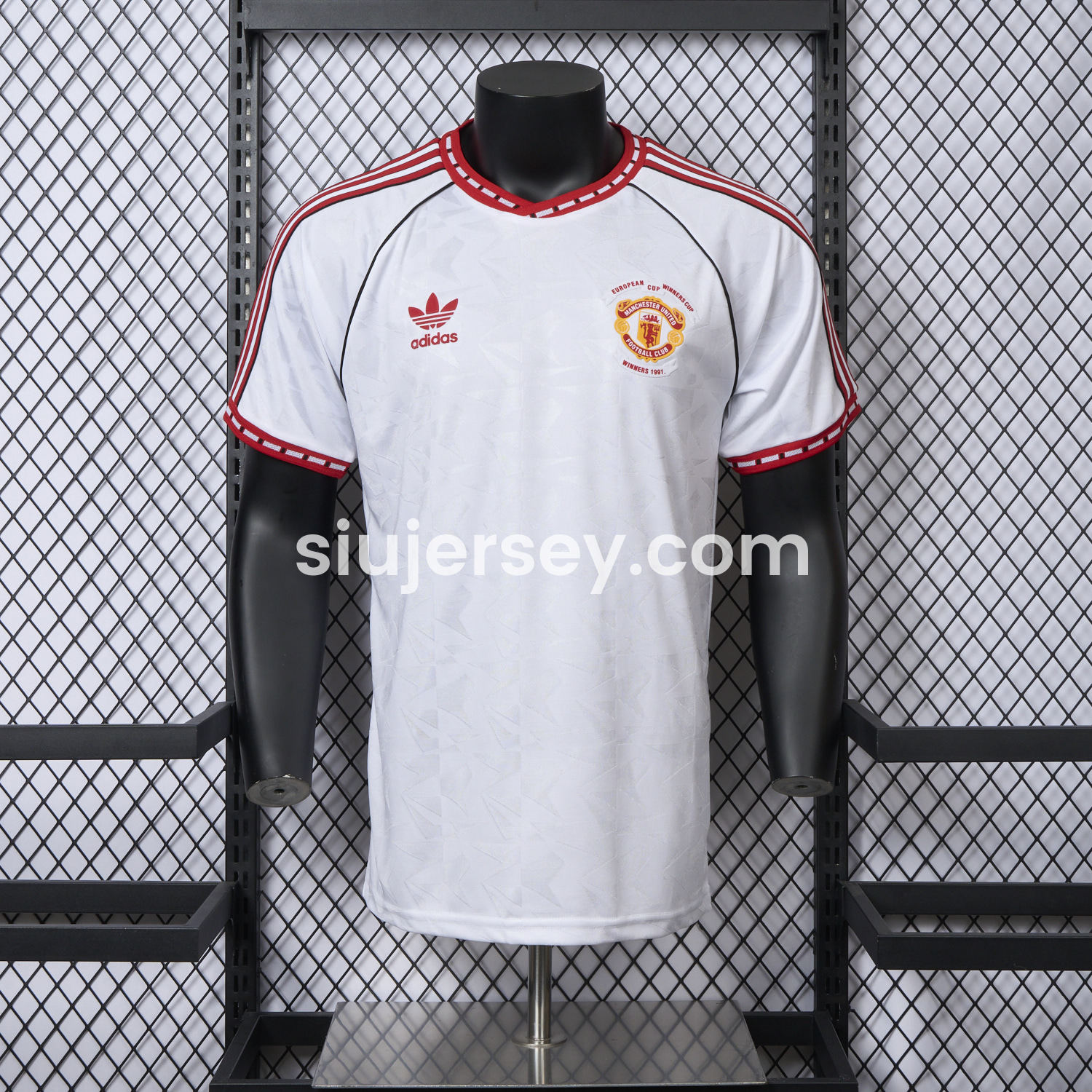 SIUjerseys-Retro Manchester United 1991 Third Remake Jersey - European Cup Winners' Cup Winners - Player Version