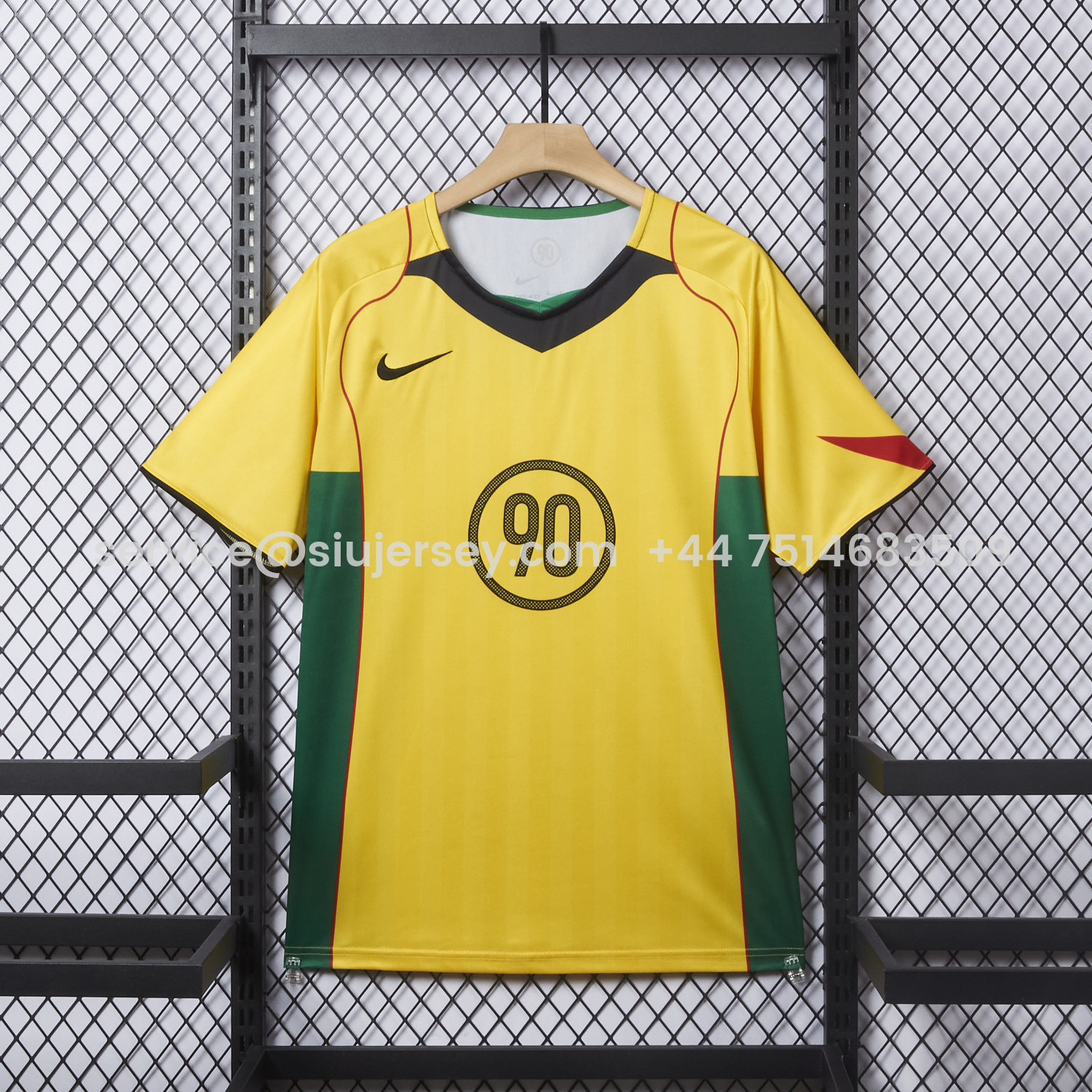SIUjerseys-Brazil 25-26 Retro Style Total 90 Yellow Jersey - Fans Version