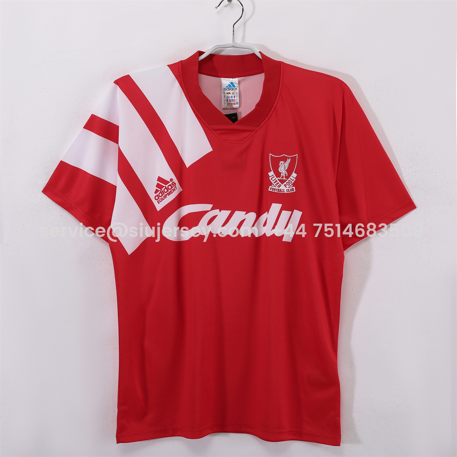 SIUjerseys-Retro Liver.pool 1991-92 Home Jersey