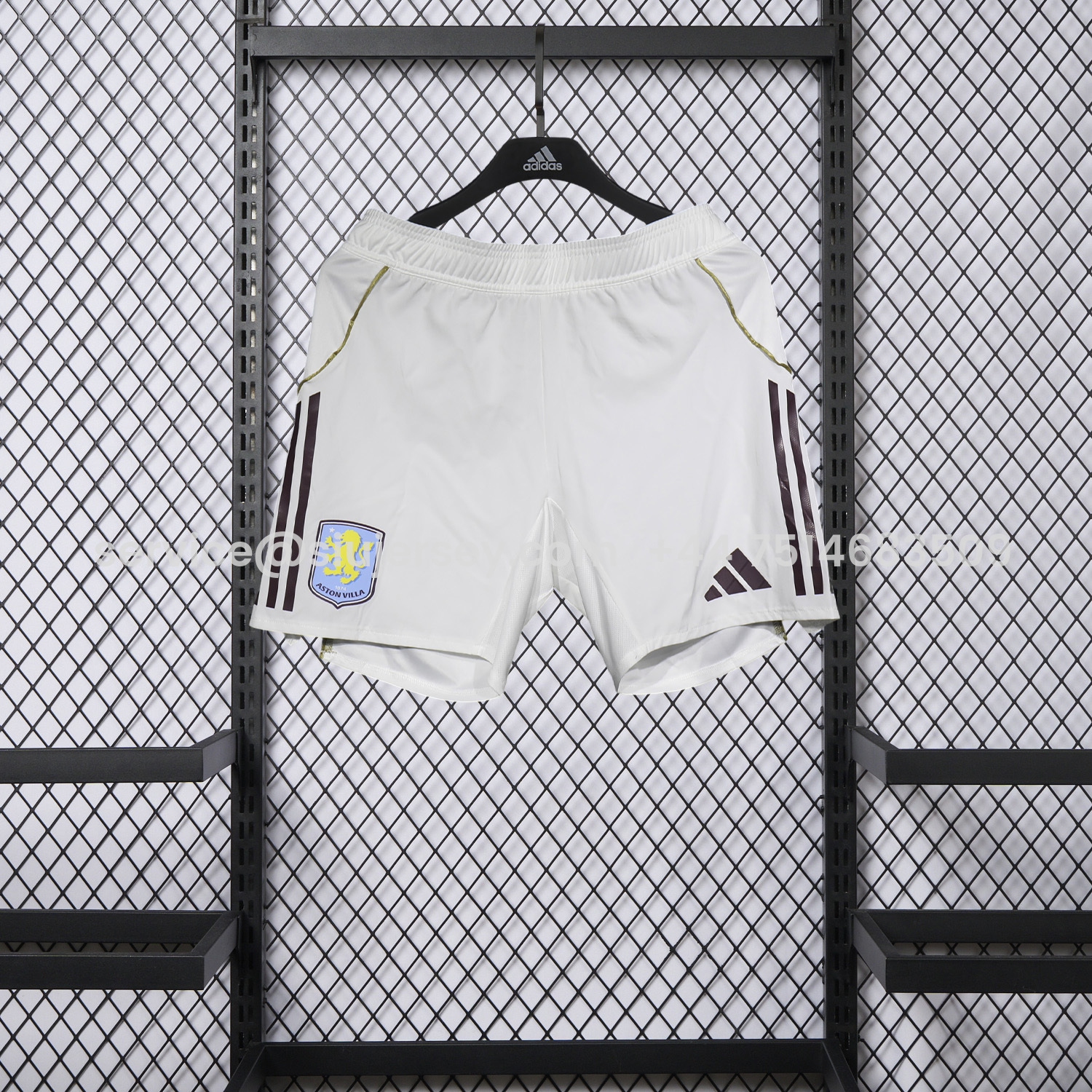 SIUjerseys-Aston Villa 25-26 Home White Shorts - Player Version