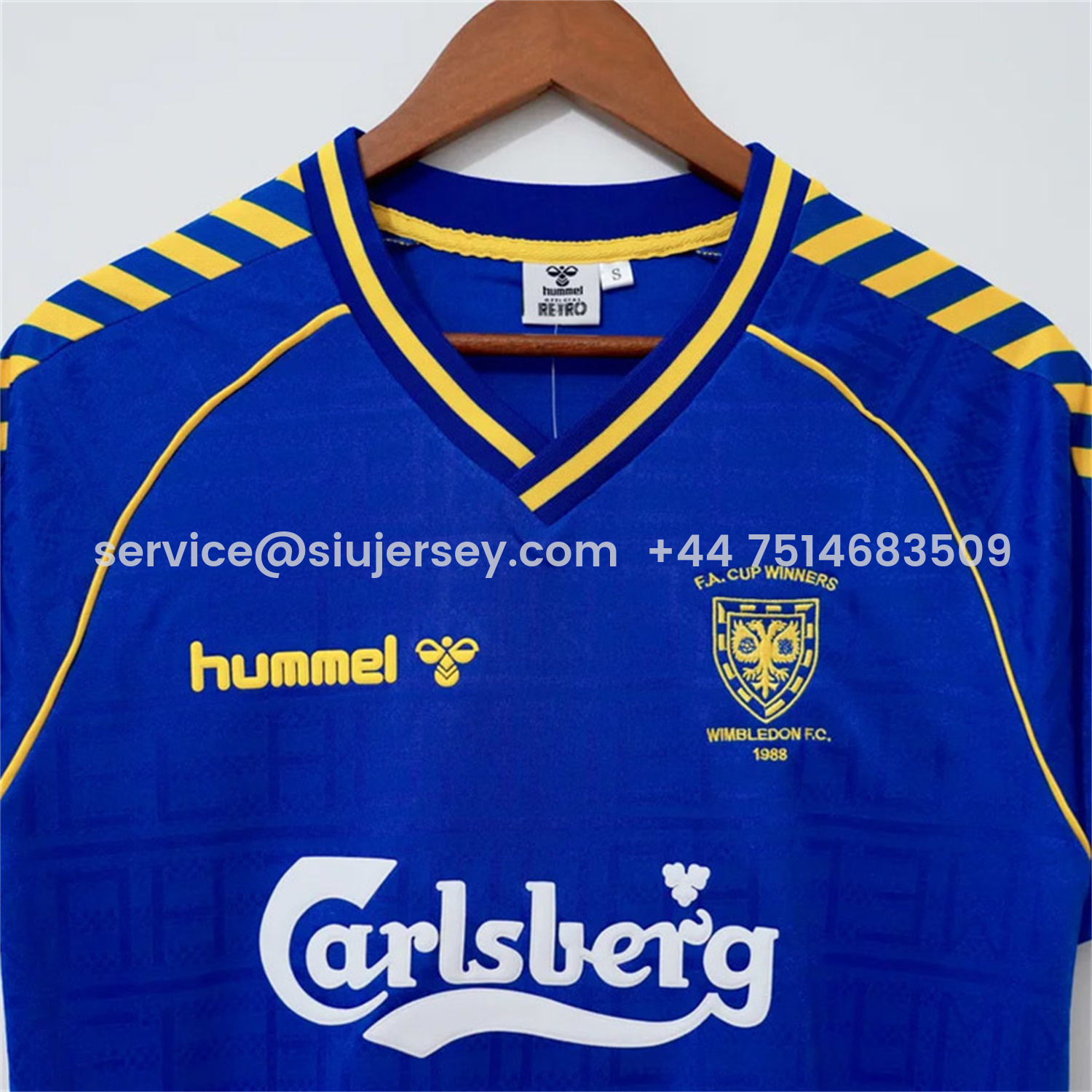 SIUjerseys-Retro Wimbledon 1988-89 Home Blue Jersey