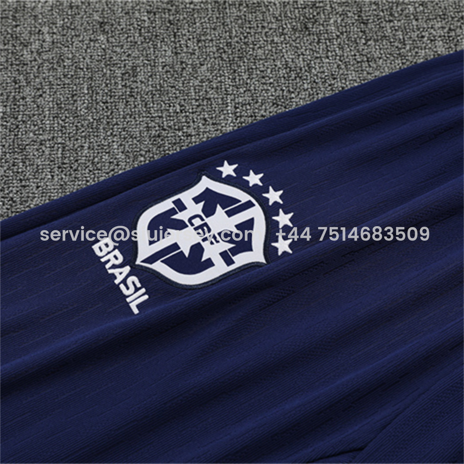 SIUjerseys-Brazil 25-26 Long Sleeve Training Set - Colorful Camouflage Top & Royal Blue Pants